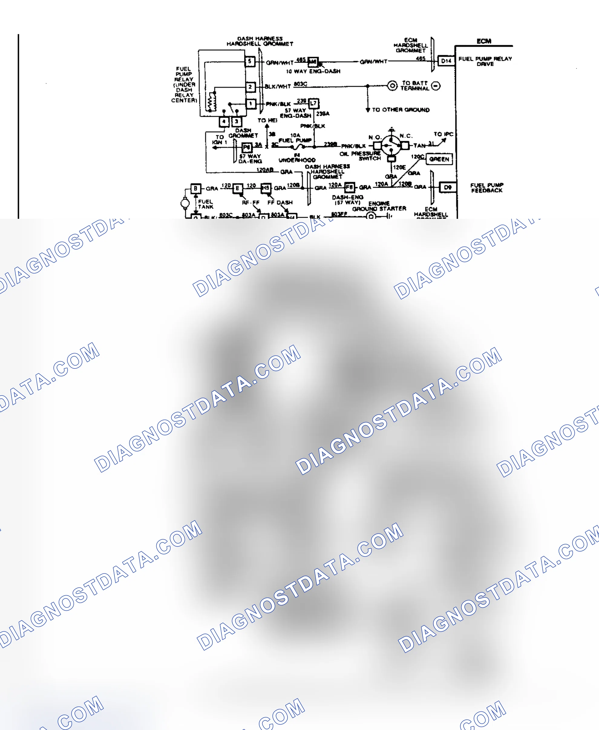 Scheme 313: Chart A4B, Fuel Pressure Out of Range, Schematic