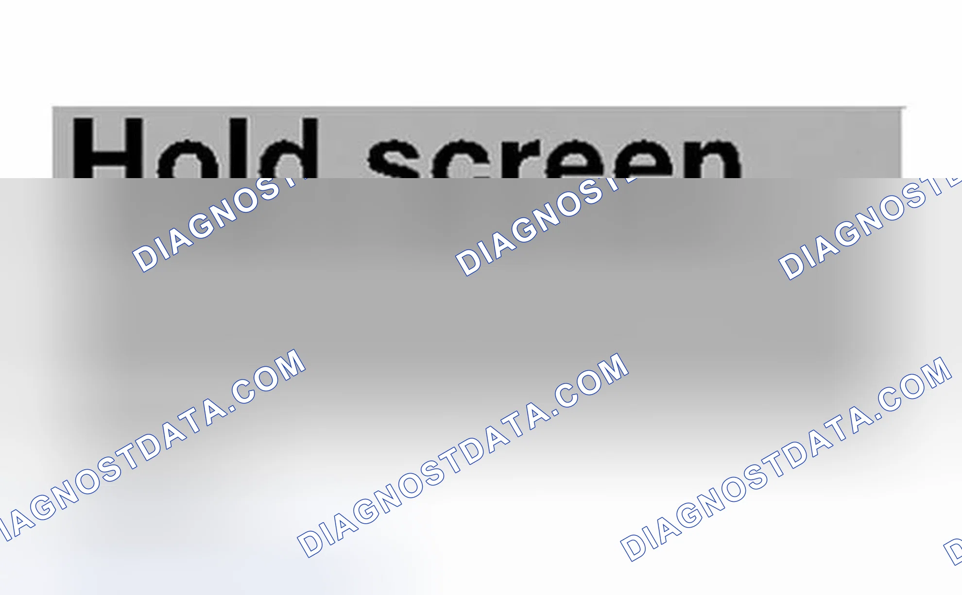 Scheme 553: Identifying Hold Screen