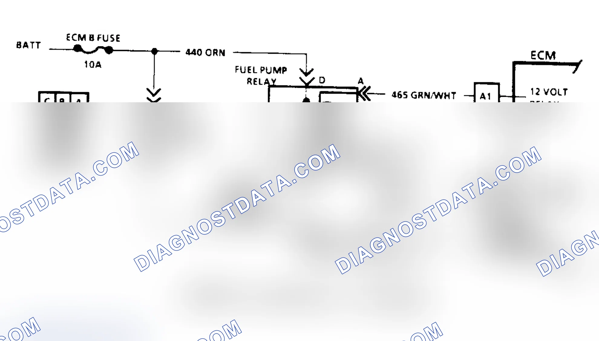 Scheme 82: Code 54, Fuel Pump Schematic (Astro, Safari & "S/T" Series)
