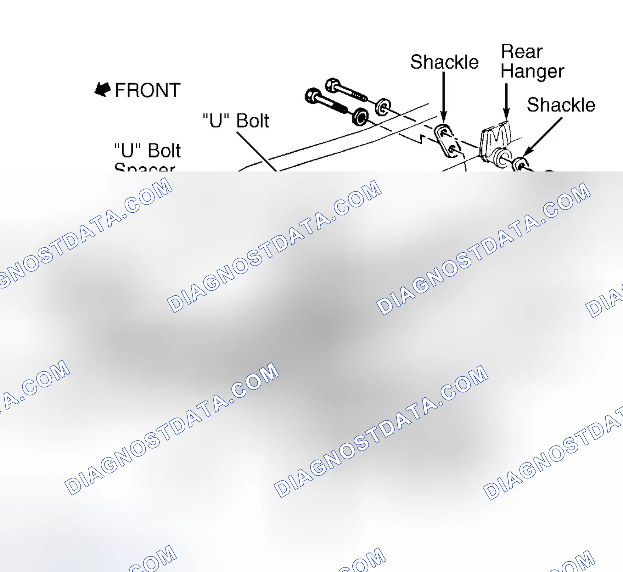 Scheme 18: Removing & Installing Leaf Spring (Commercial Van - C35 Pickup Similar)