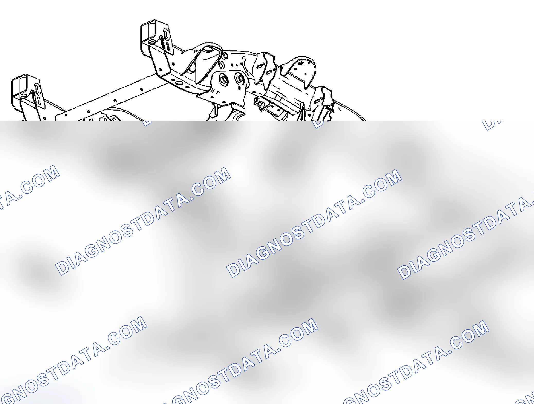 Scheme 6: Drivetrain and Front Suspension Frame Front Crossmember Replacement (4WD 2500 HD, 3500)