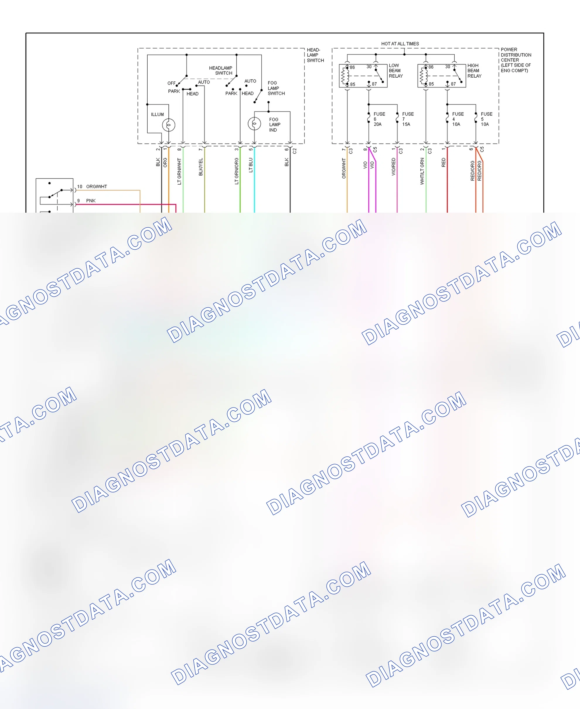 Scheme 23: Daytime Running Lights Wiring Diagram (Town & Country)