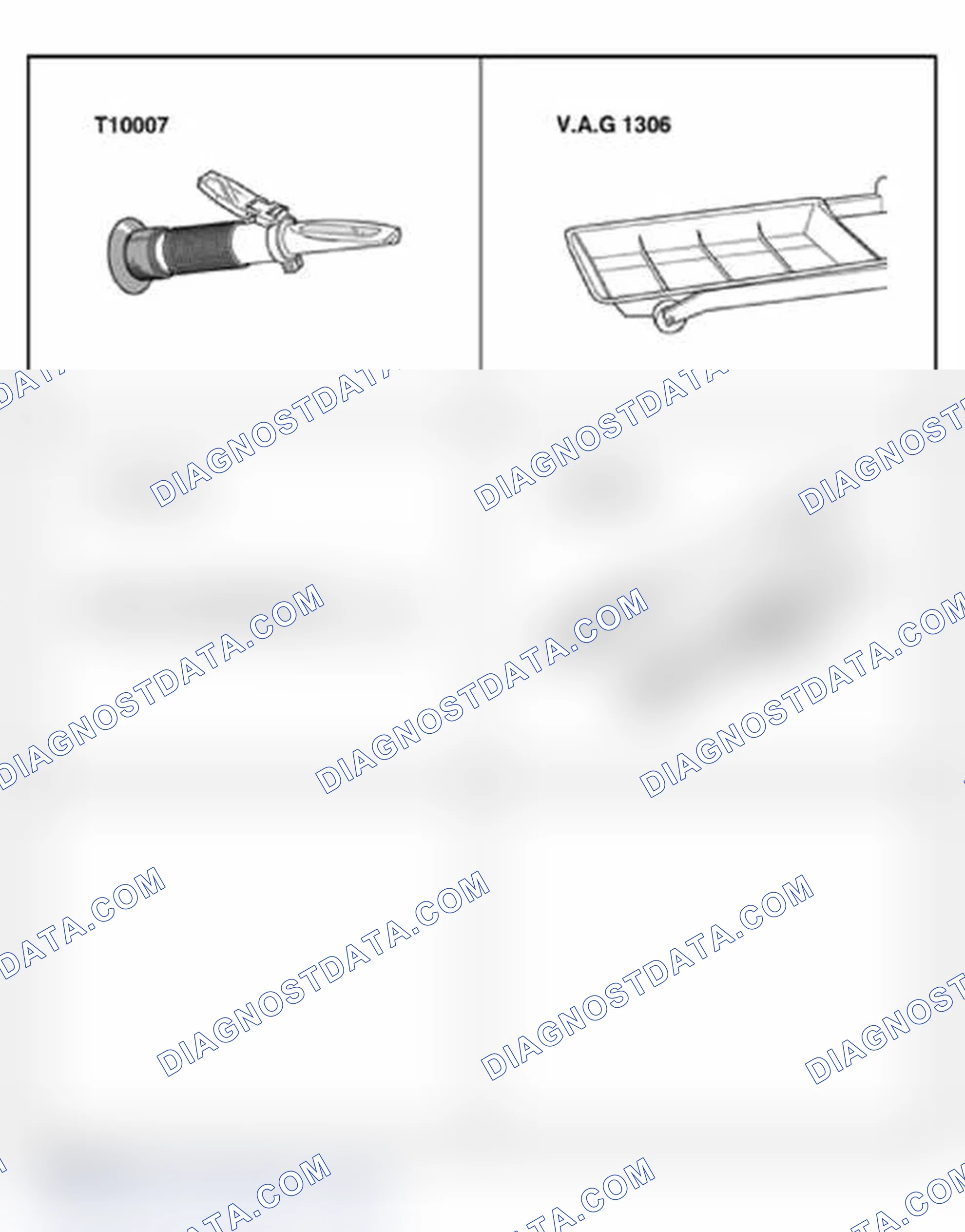 Scheme 43: Special tools, repair equipment, testers, measuring instruments and other items required