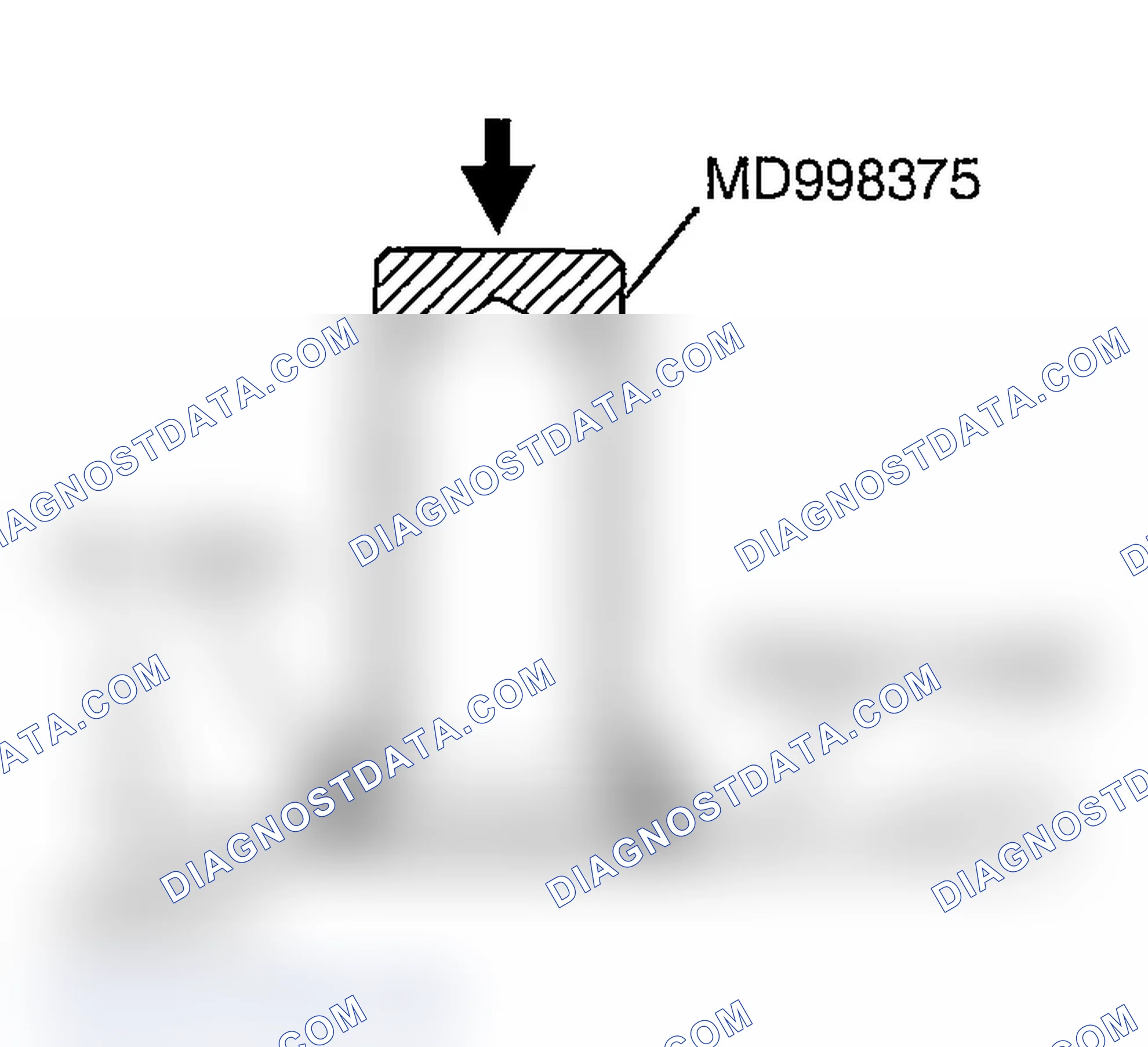 Scheme 1034: >> F << CRANKSHAFT FRONT OIL SEAL INSTALLATION
