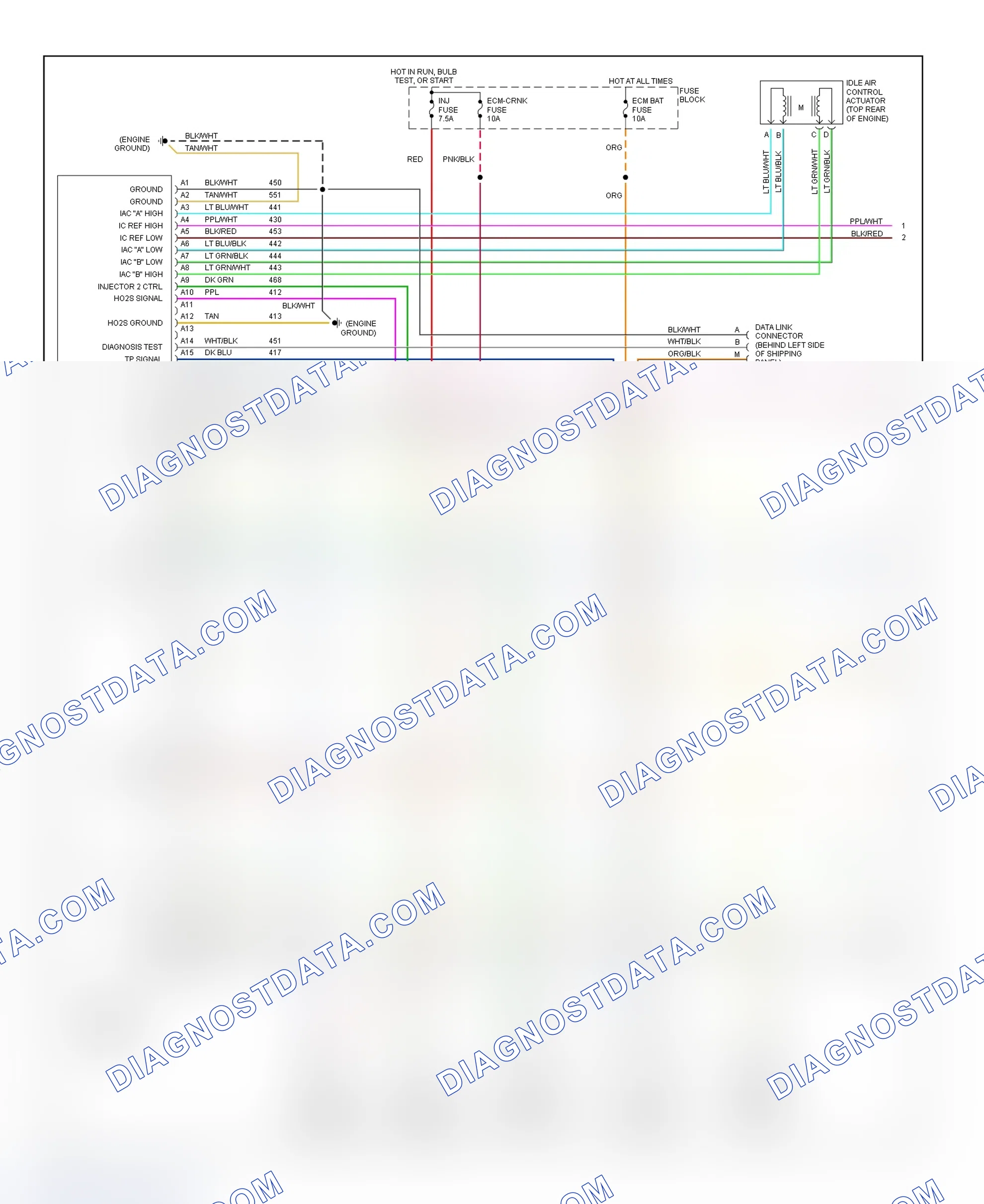 Scheme 9: Wiring Diagram ("P" Series - 4.3L With M/T - 1 Of 2)
