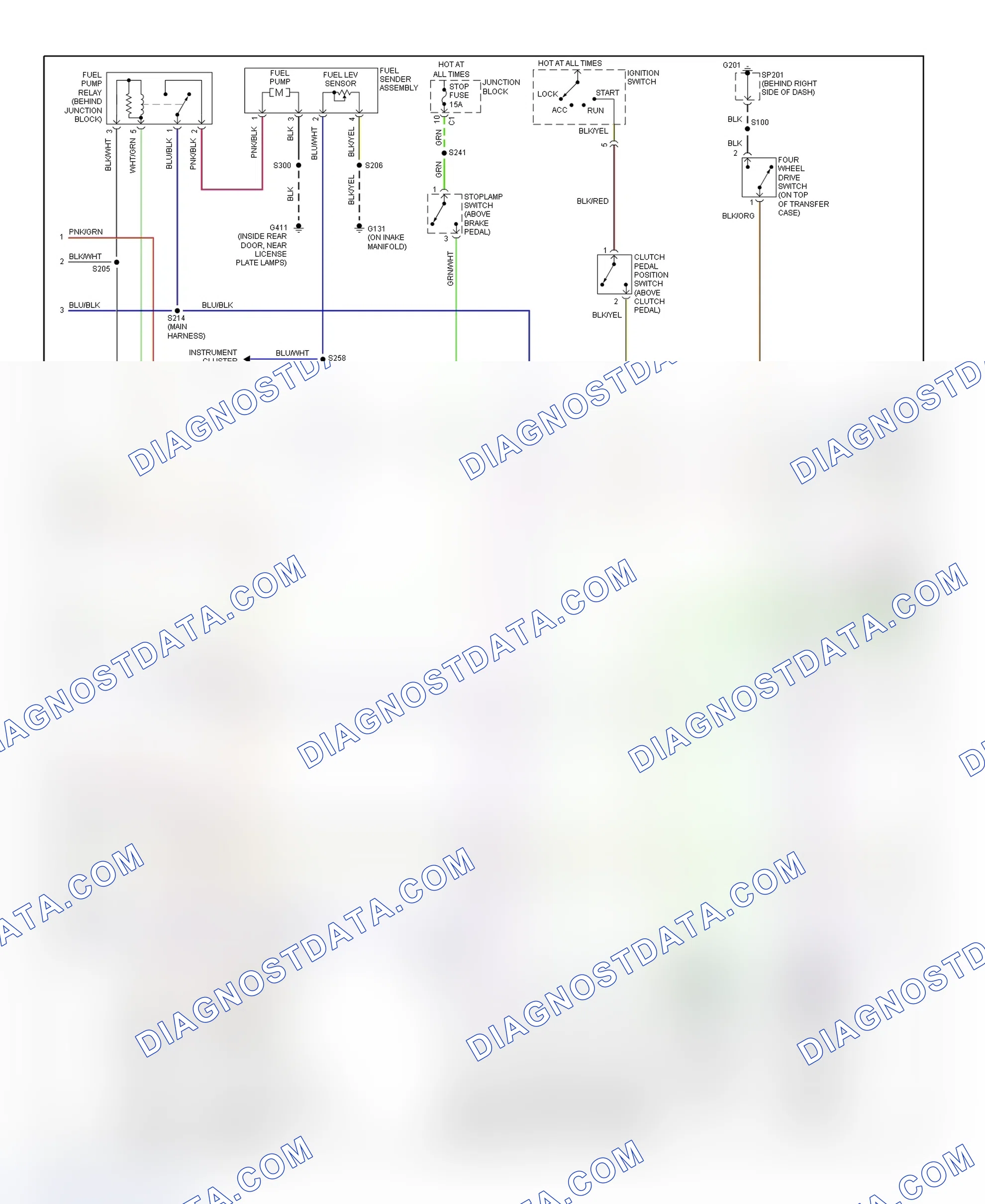 Scheme 189: PCM Wiring Diagram (Tracker - 1.6L - 2 Of 3)