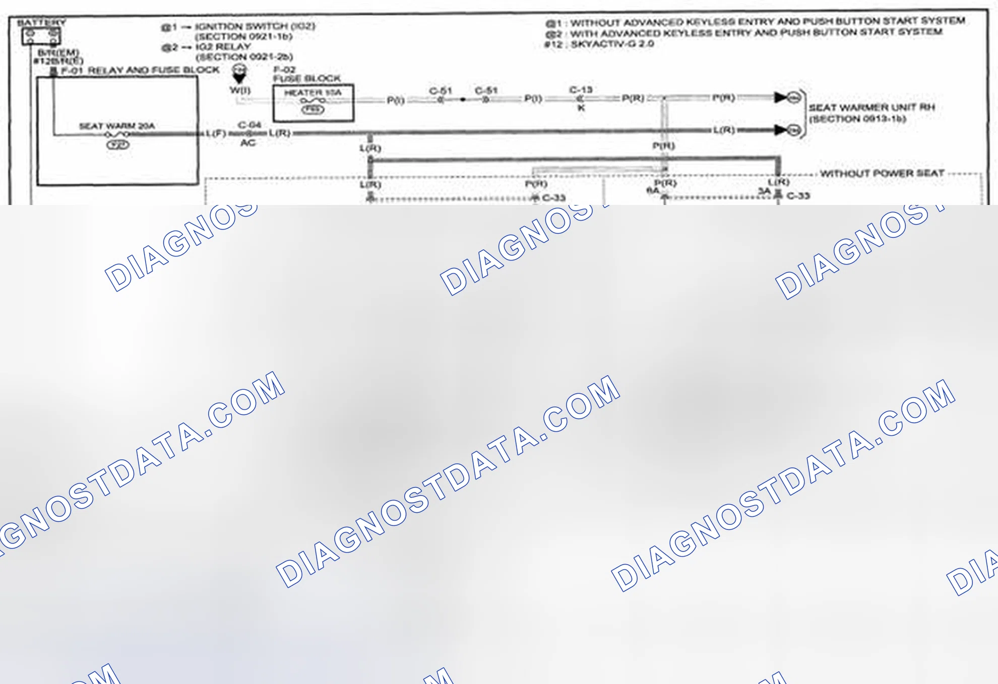 Scheme 242: Seat Warmer Wiring Diagram - 0913-1a (1 Of 2)