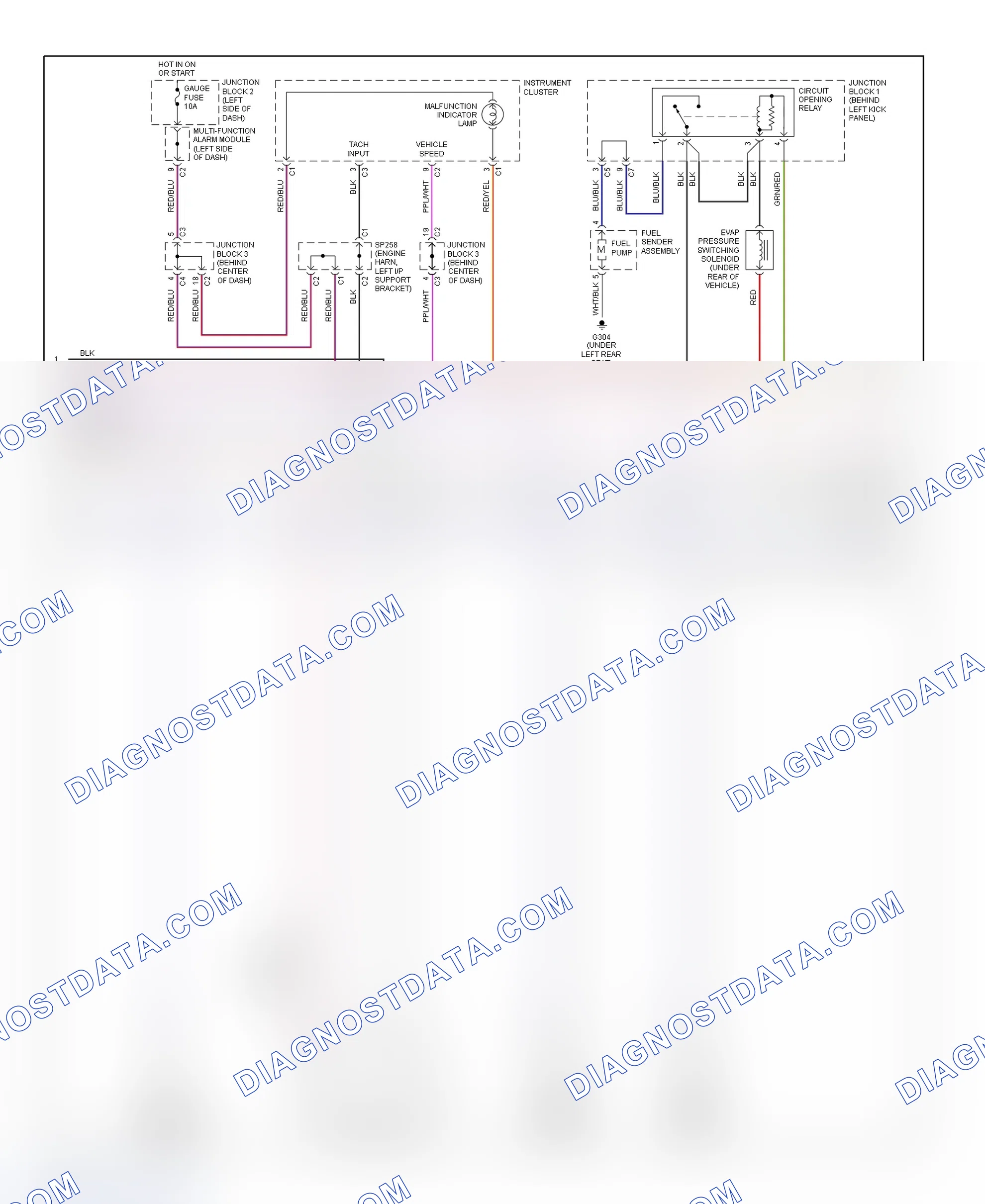 Scheme 149: PCM Wiring Diagram (Prizm - 1.8L Without 4-Speed A/T - 2 Of 3)