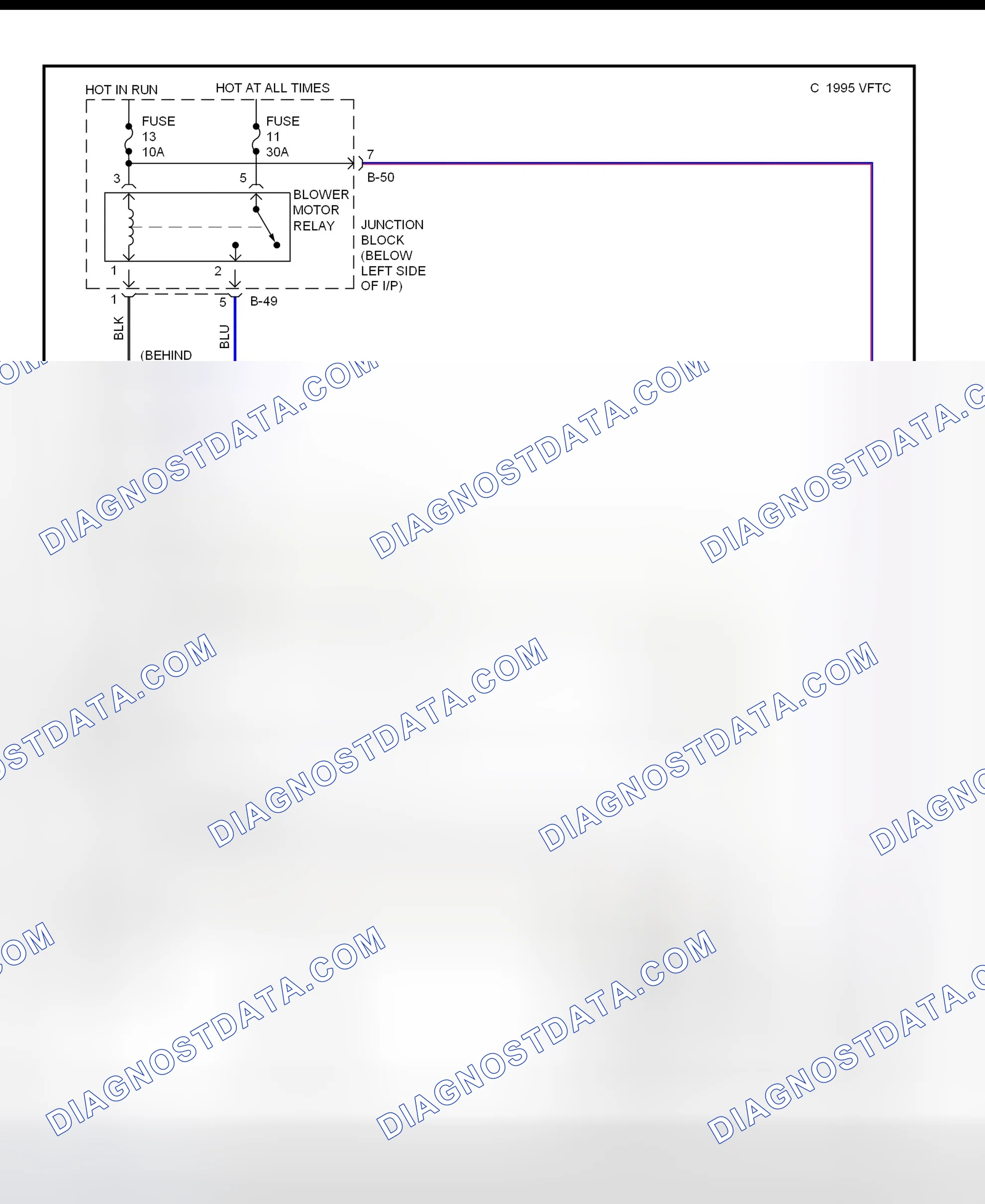 Fig. 10: Heater System Wiring Diagram (1995)