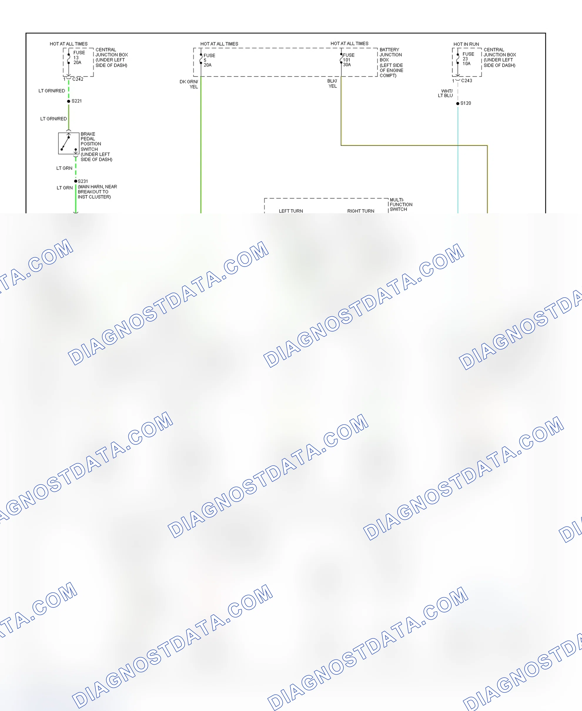 Scheme 41: Trailer/Camper Adapter Wiring Diagram (F150 & F250 Light-Duty Pickup)