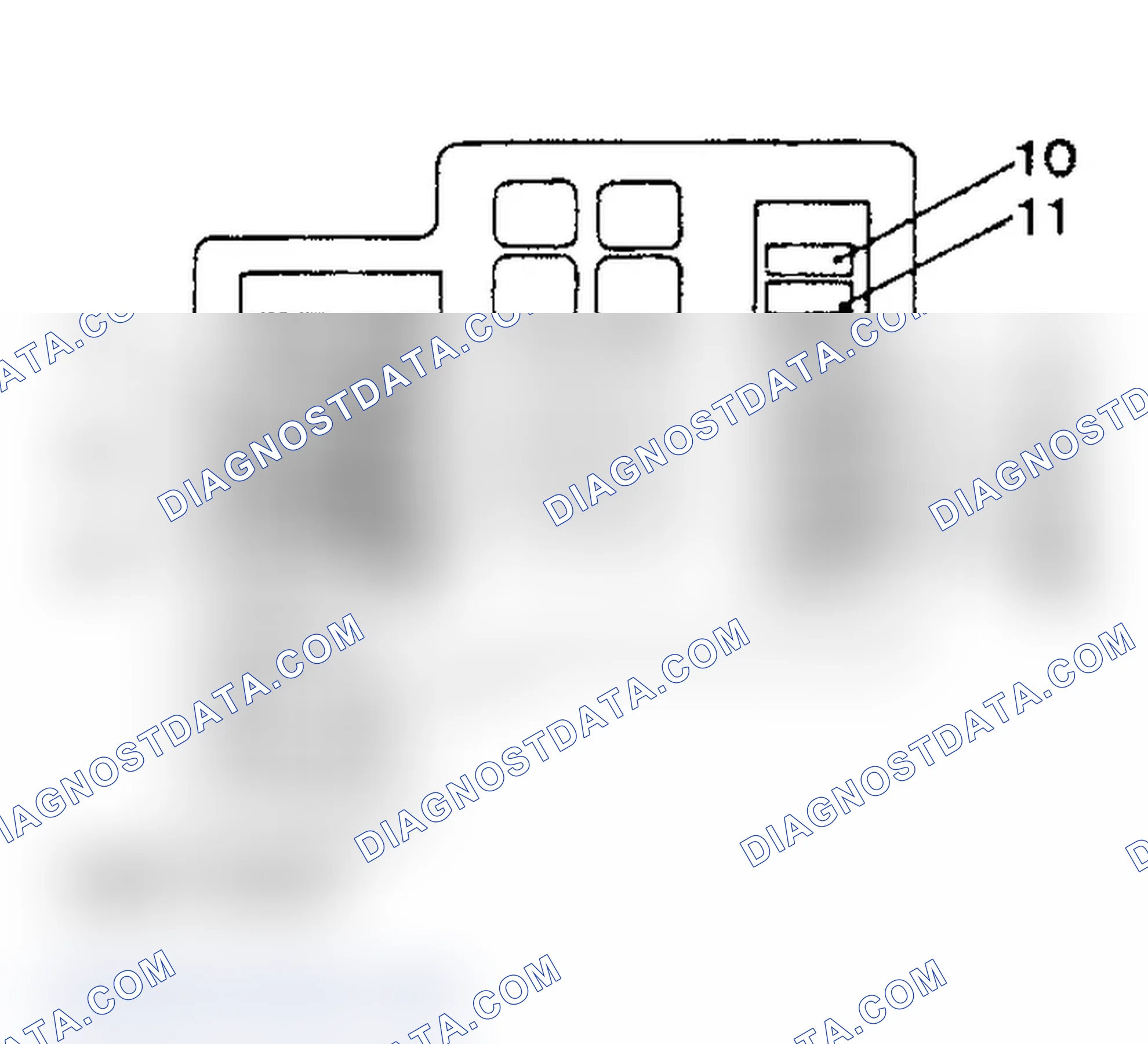 Scheme 16: ENGINE COMPARTMENT FUSE PANEL IDENTIFICATION - 2.5L (1996)