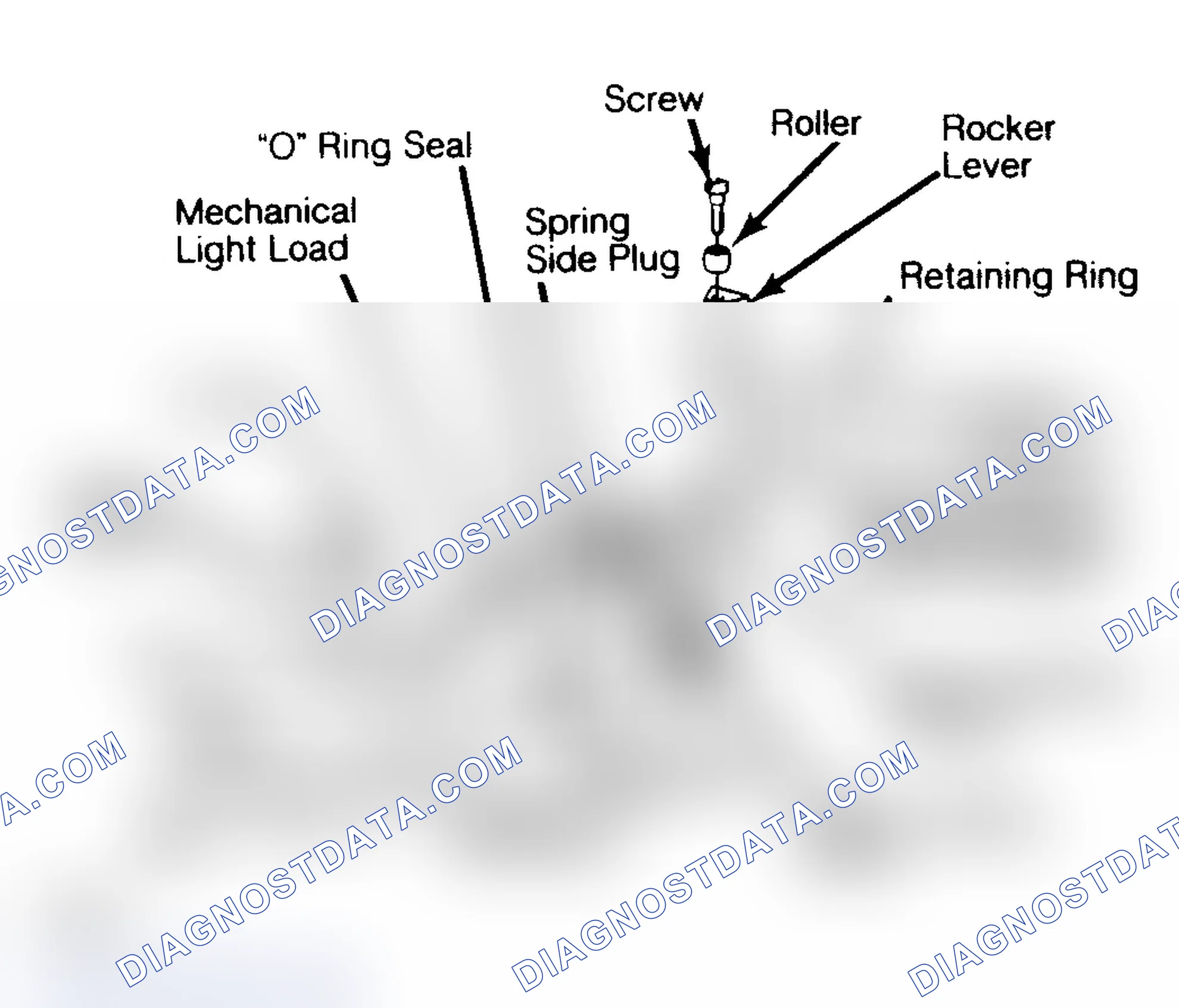 Scheme 25: Exploded View of Advance Piston Assembly