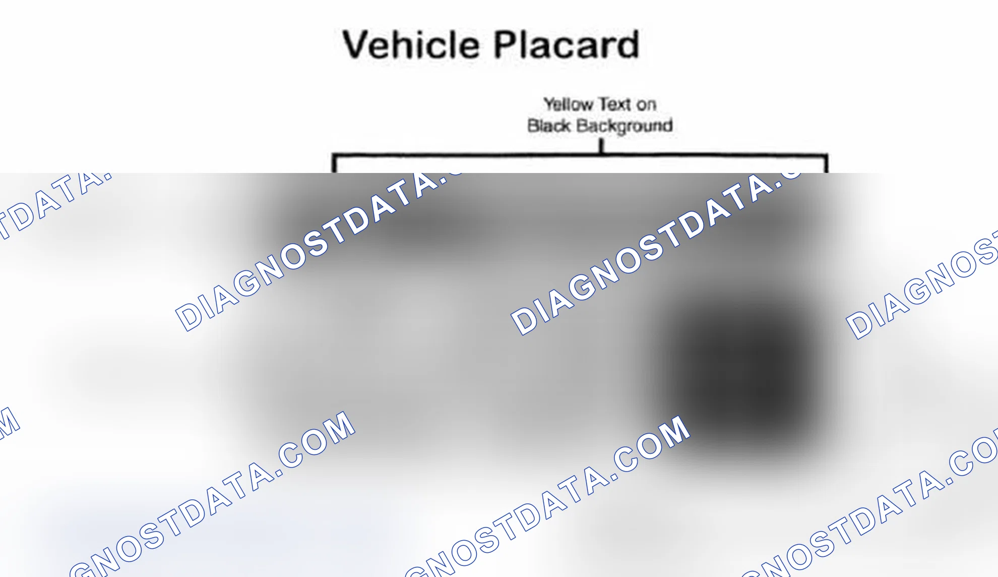 Scheme 28: Vehicle Tire Placard - Typical