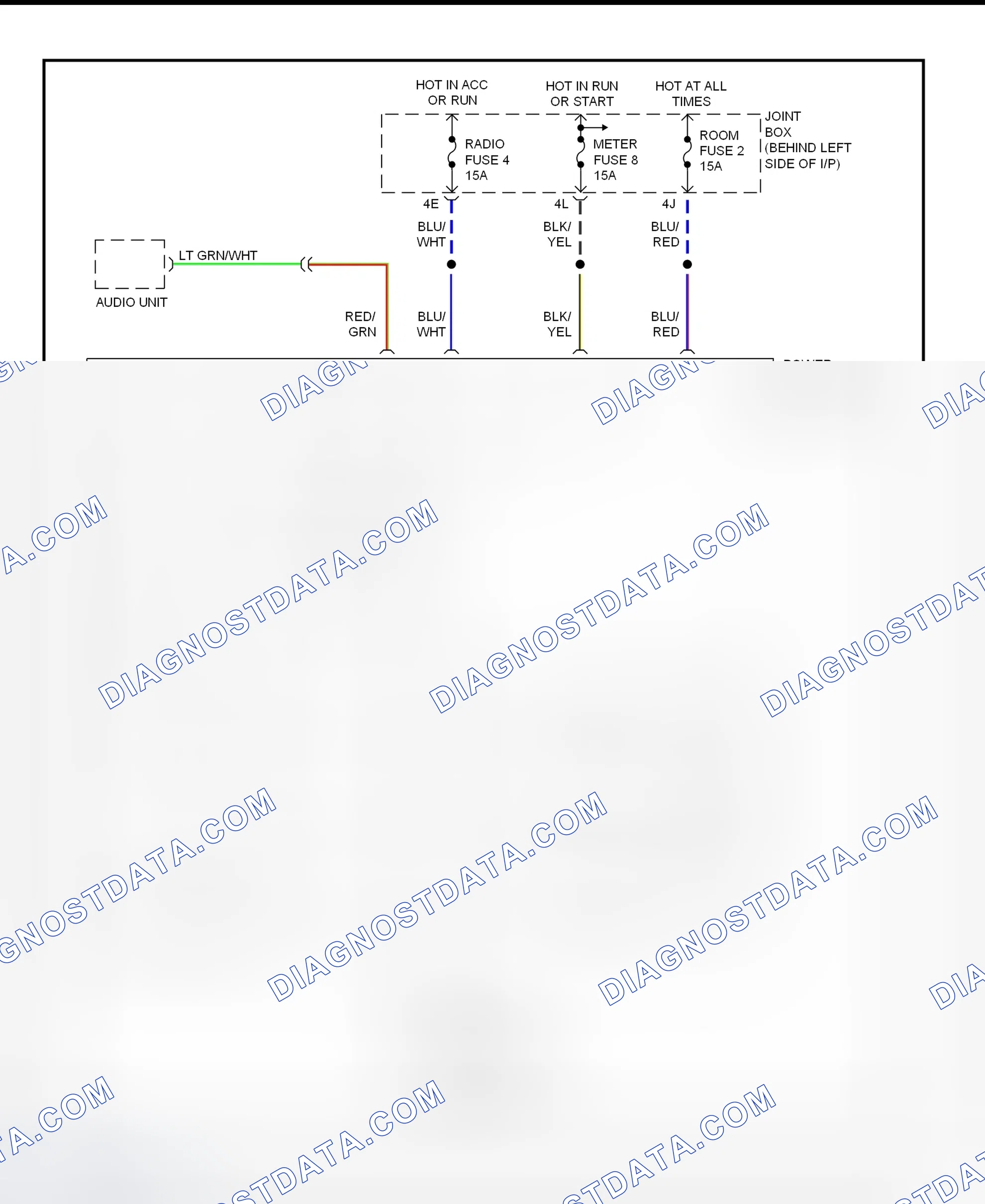 Fig. 17: Power Antenna Circuit (1993 - MX-6 & 626)