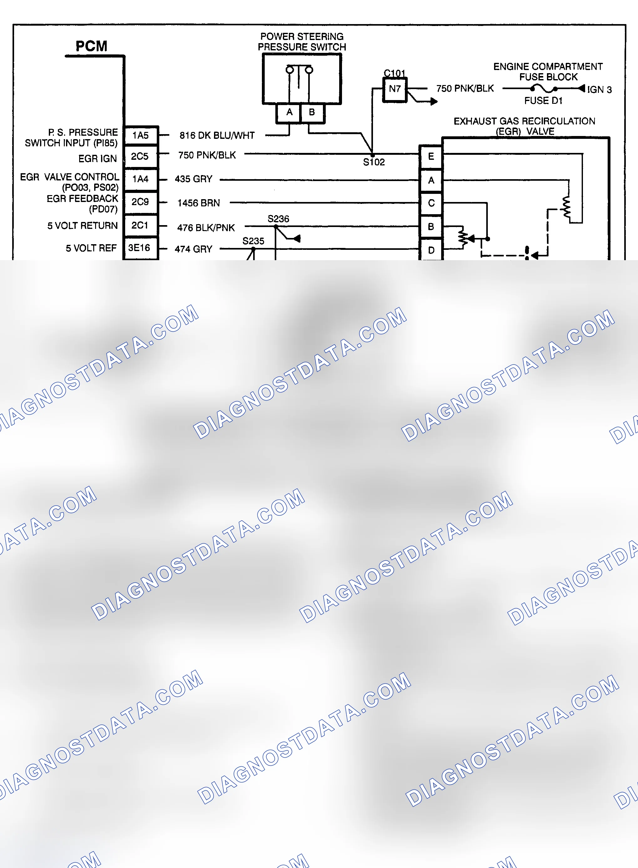 Scheme 188: PCM CODE P105 - BRAKE BOOSTER VACUUM (BBV) TOO LOW