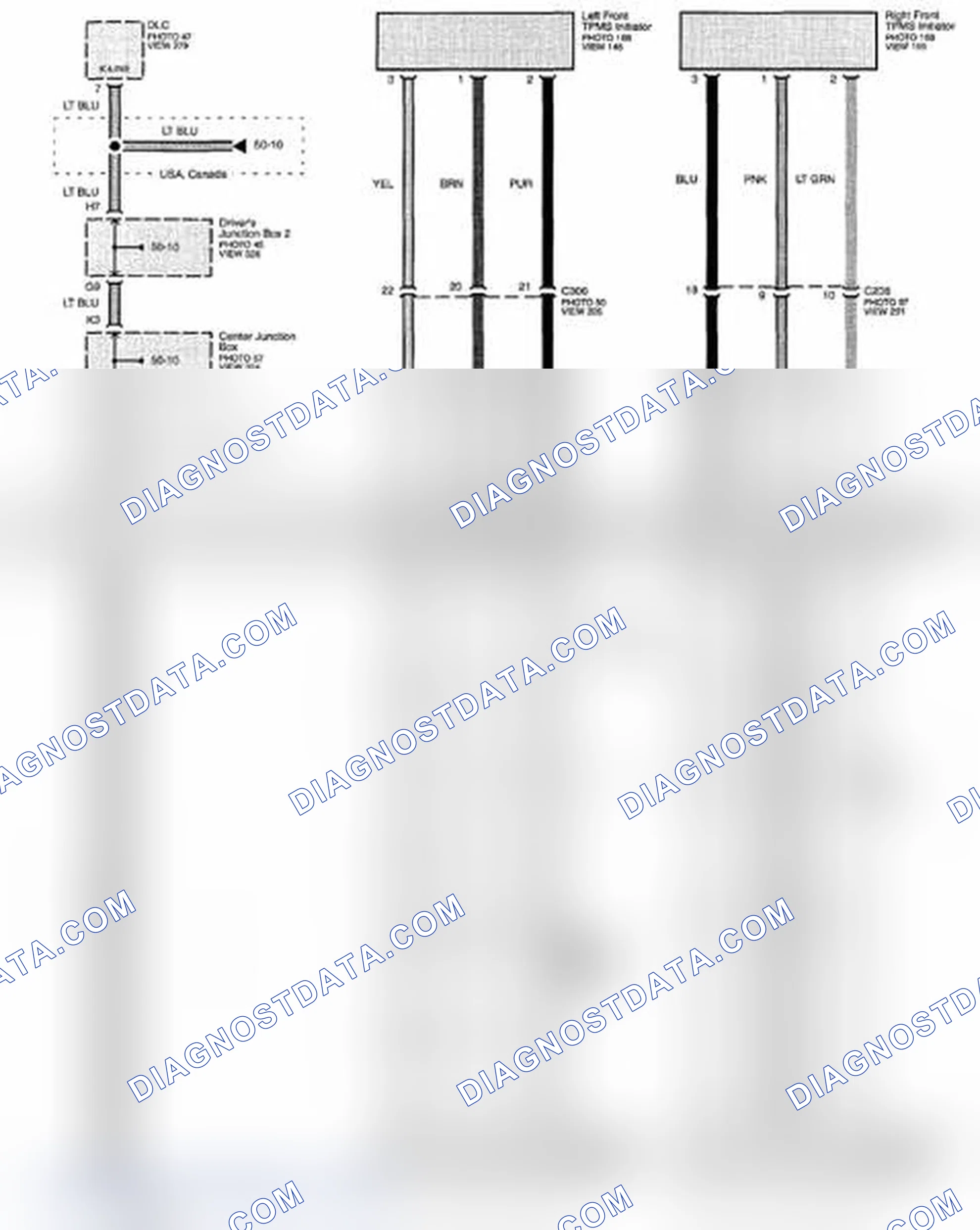 Scheme 324: TPMS (Tire Pressure Monitoring System) Circuit Diagram (Page 85-1)