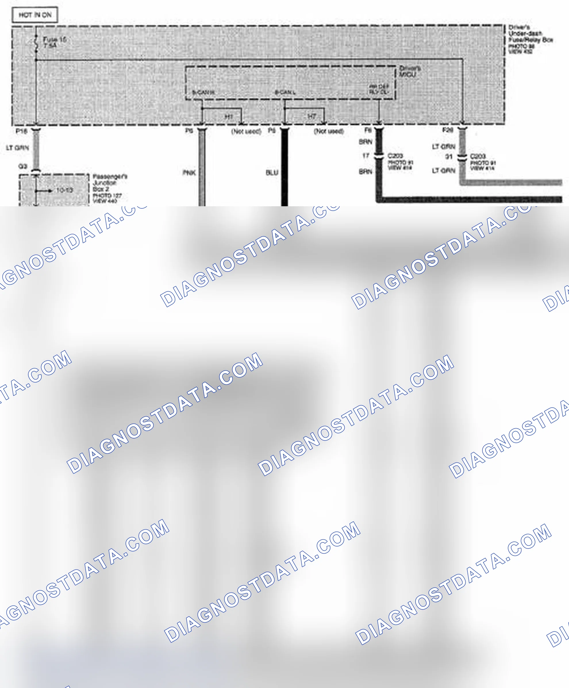 Scheme 201: Rear Window/Power Mirror Defoggers Circuit Diagram (Page 64)