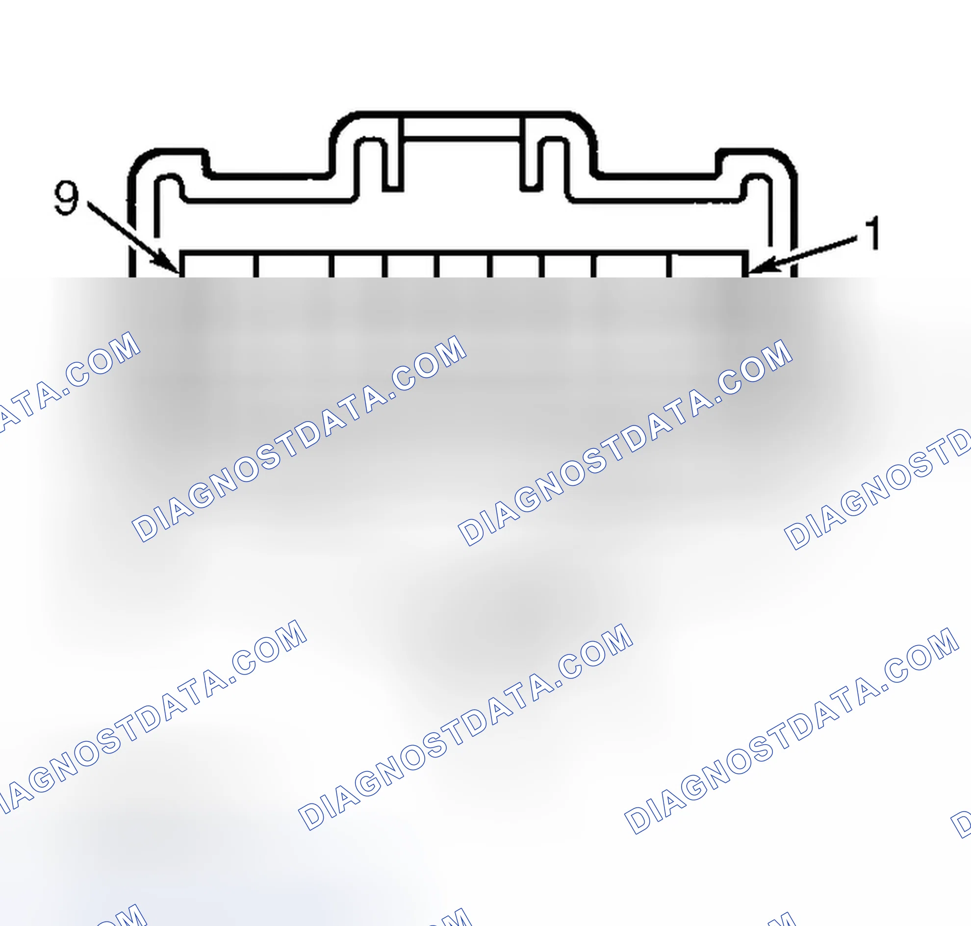 Scheme 9: Combination Switch Harness Connector Terminals (GS300, GS400 & LS400)