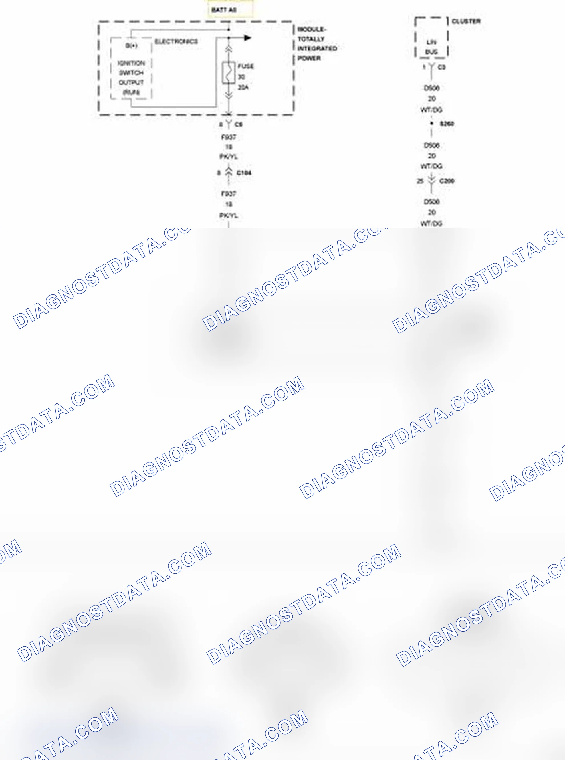 Scheme 104: U0208-LOST COMMUNICATION WITH HEATED SEATS CONTROL MODULE