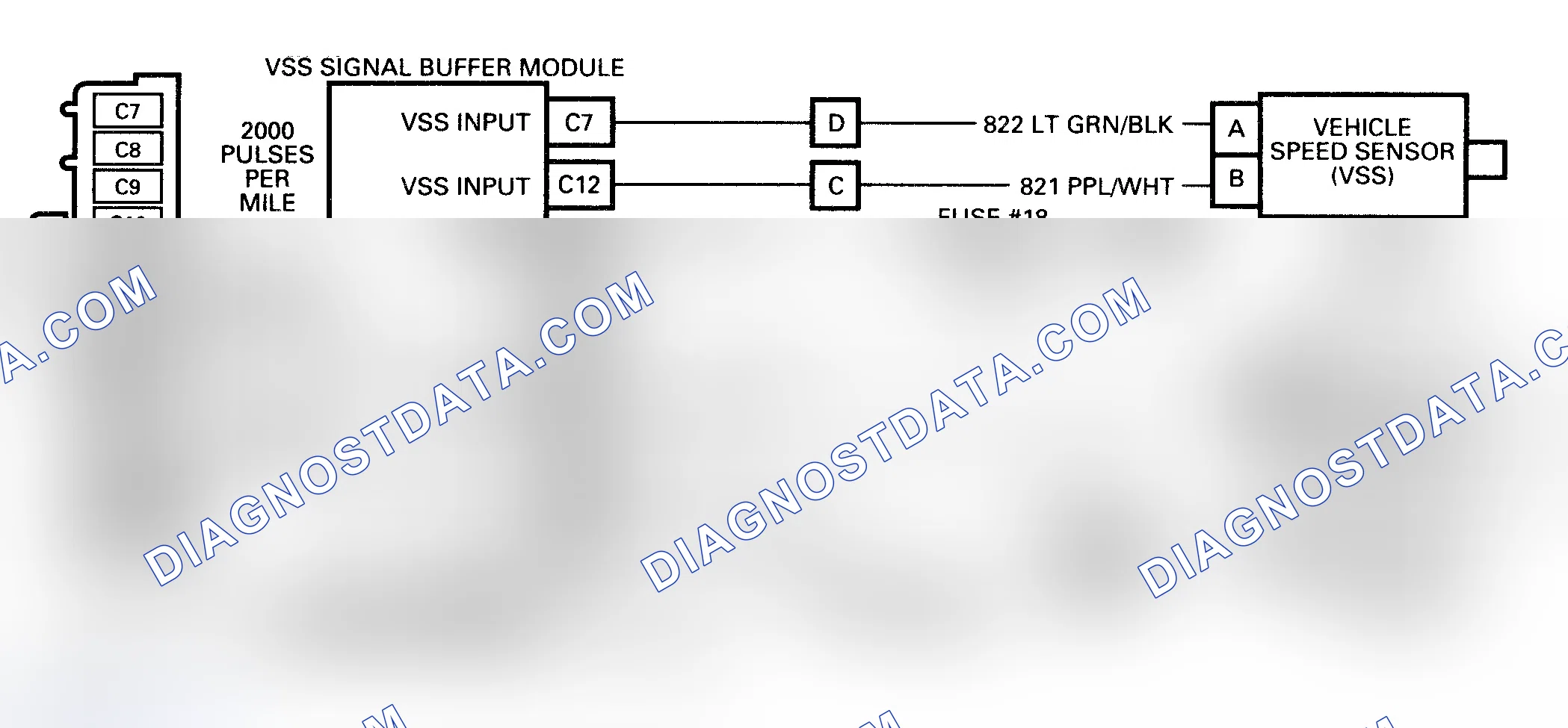 Scheme 122: Code 24 Schematic ("S" & "T" Series) VSS Transmission Output Signal
