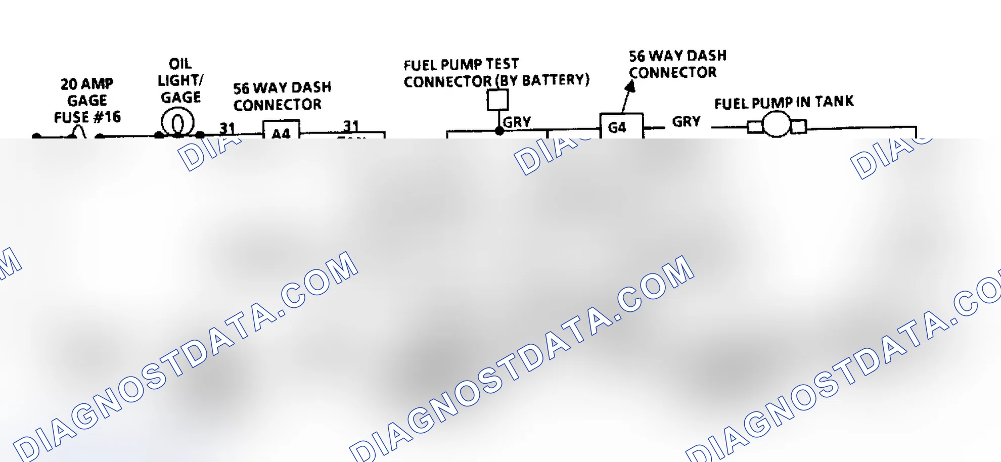 Scheme 459: Chart A5 Schematic, Fuel System Elect. Test (3.8L w/Standard Instrument Cluster)