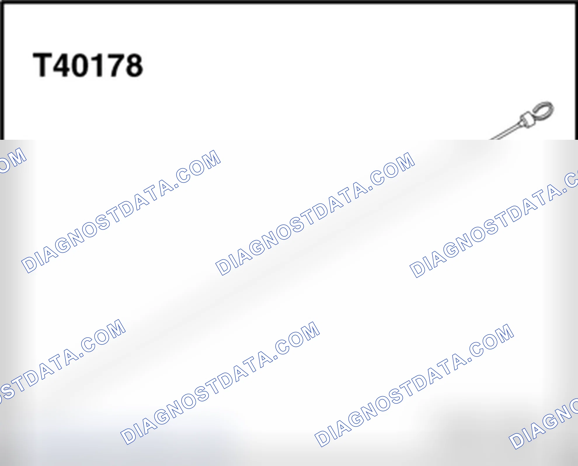 Scheme 69: OIL LEVEL, CHECKING WITH OIL LEVEL TESTER
