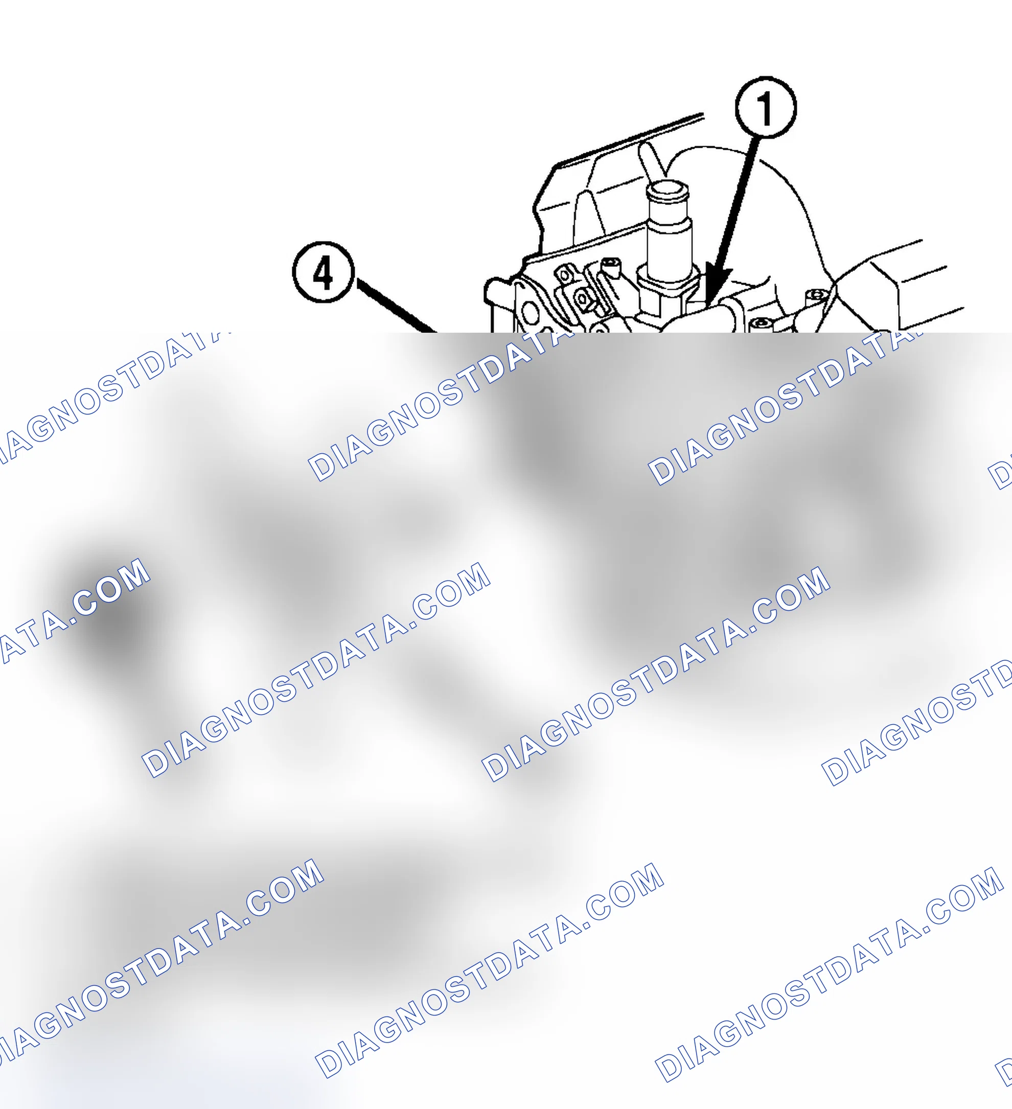 Scheme 94: WATER PUMP BYPASS HOSE WITHOUT AIR CONDITIONING