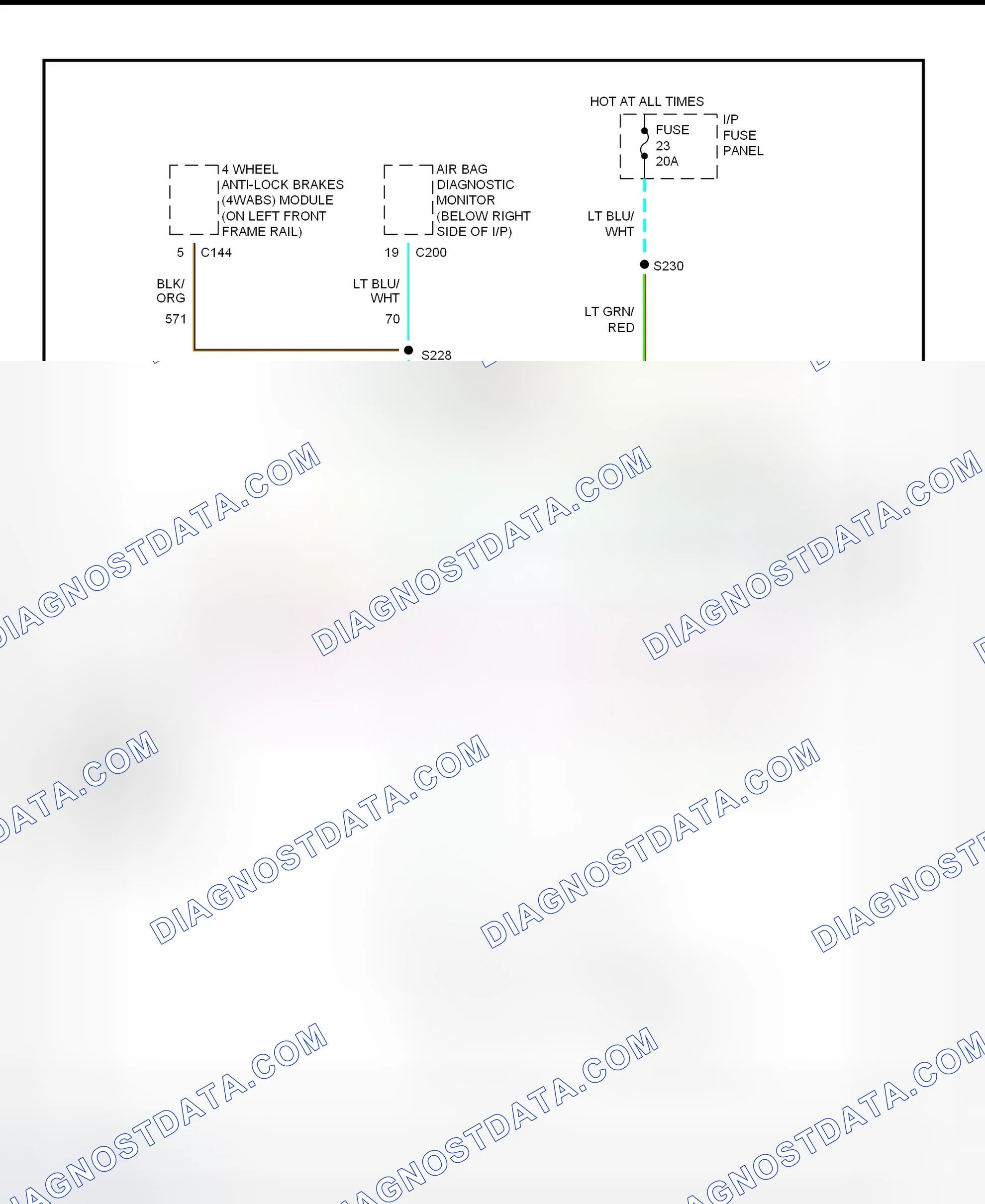 Scheme 5: Data Link Connectors Wiring Diagram (Gasoline)