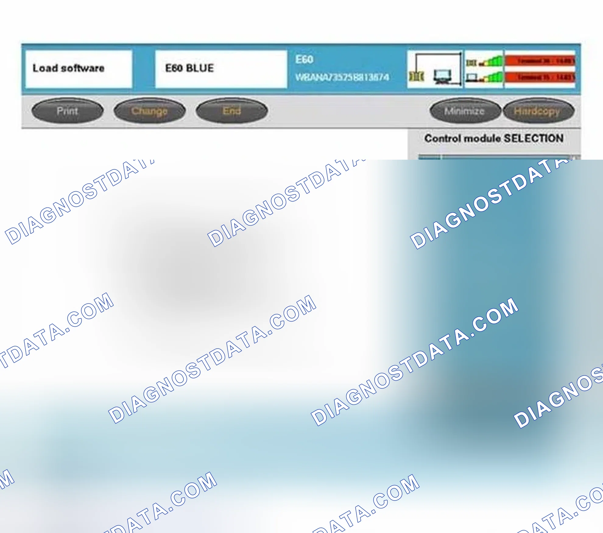 Scheme 184: Control Module Selection - Programming - Update Software