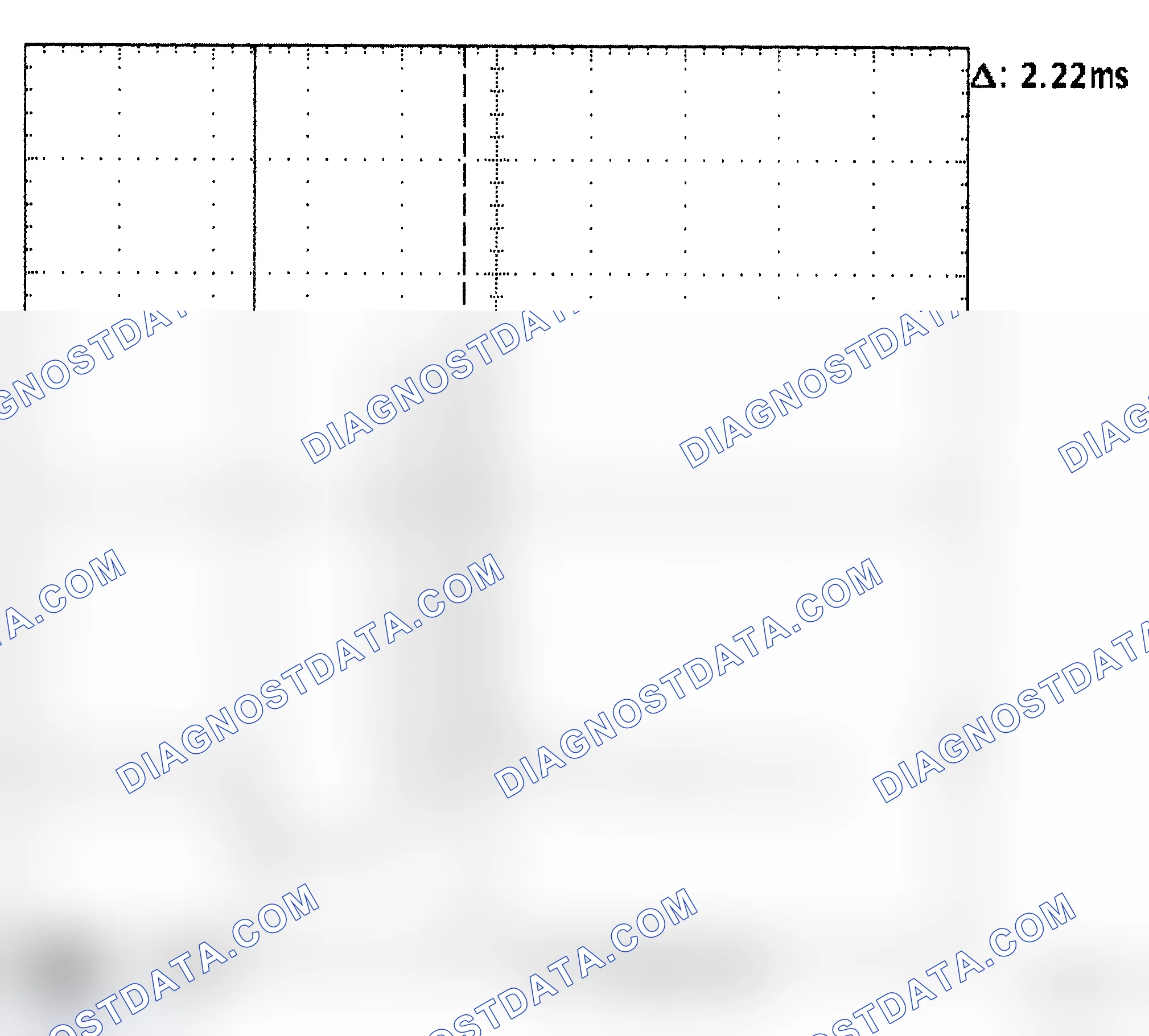 Scheme 168: Injector Waveform (Voltage) - Cursors Used - Known Good