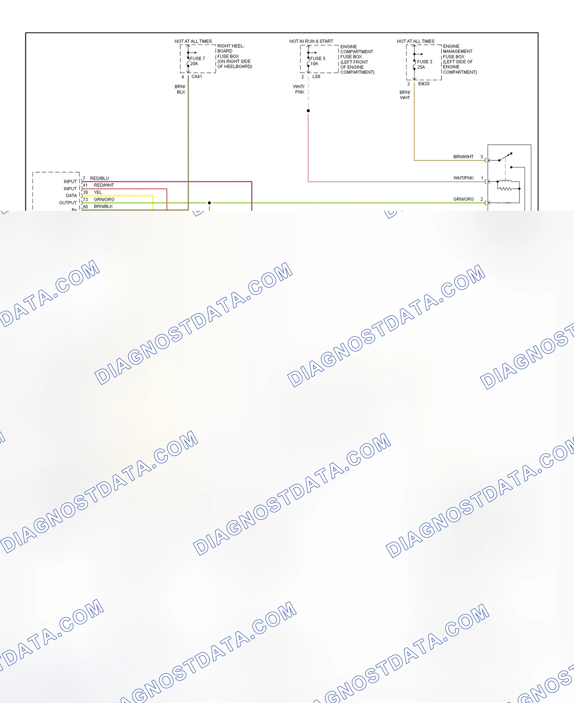 Scheme 1: Starting System Wiring Diagram (1998 XJR)