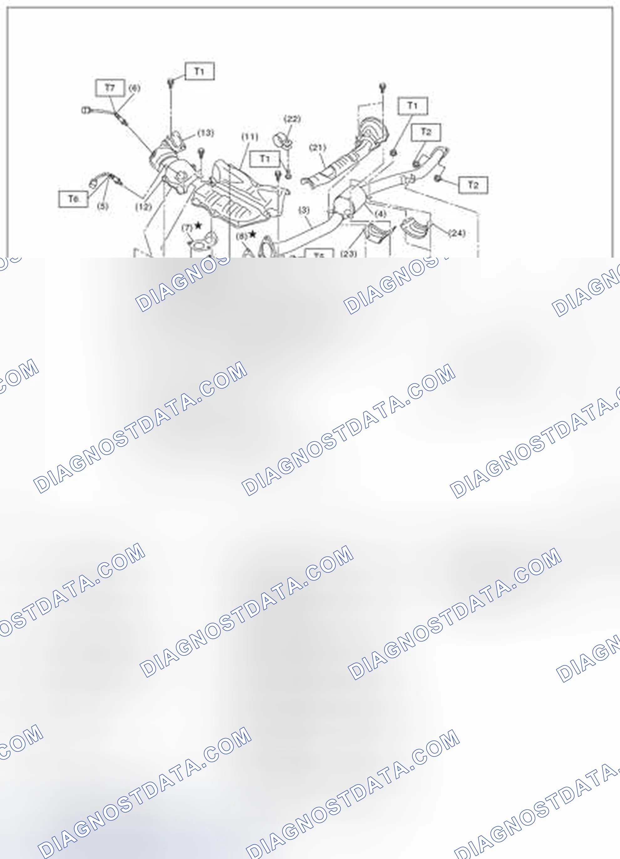 Scheme 4: FRONT EXHAUST PIPE AND CENTER EXHAUST PIPE
