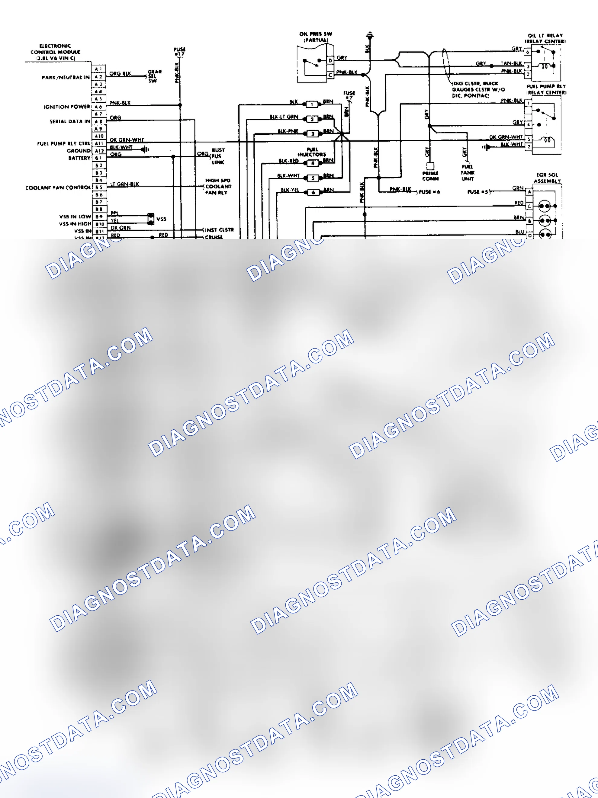 Scheme 27: Bonneville & Electra 3.8L "3800" FI Wiring Diagram