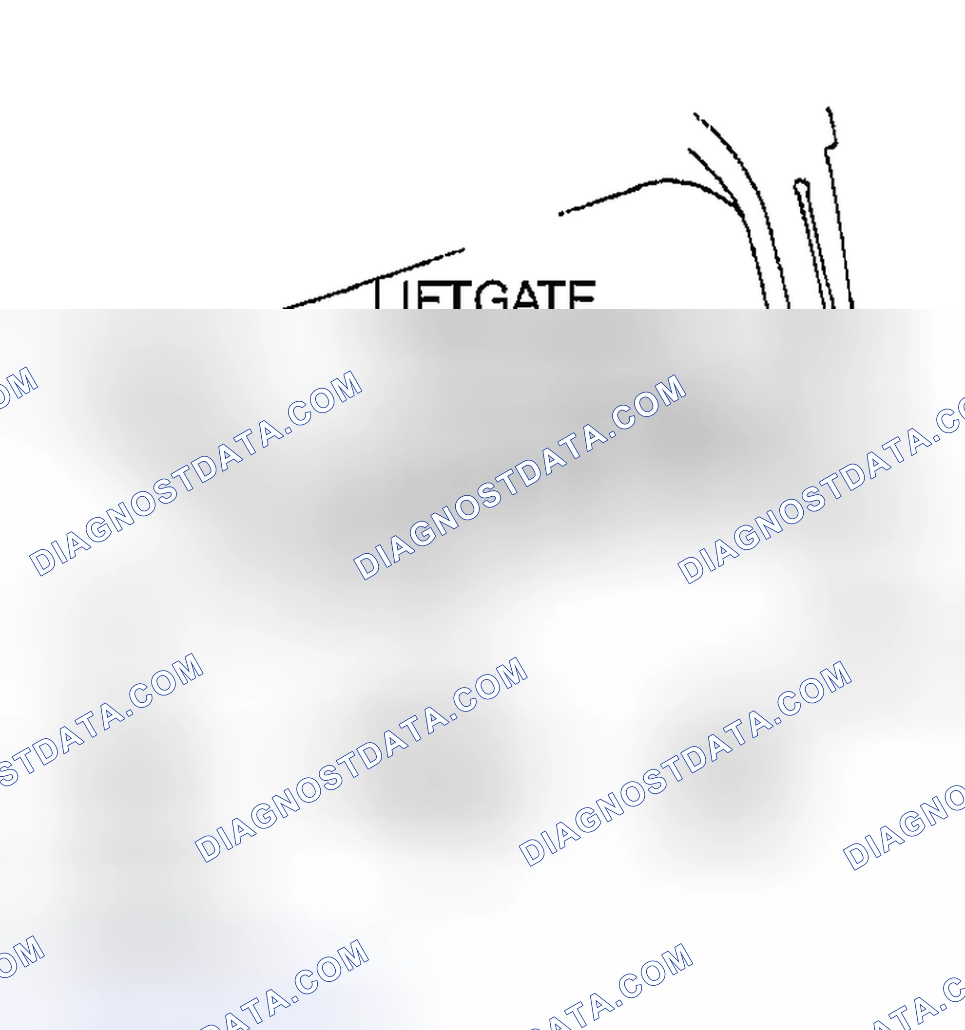 Scheme 36: LIFTGATE UPPER TRIM REMOVAL/INSTALLATION