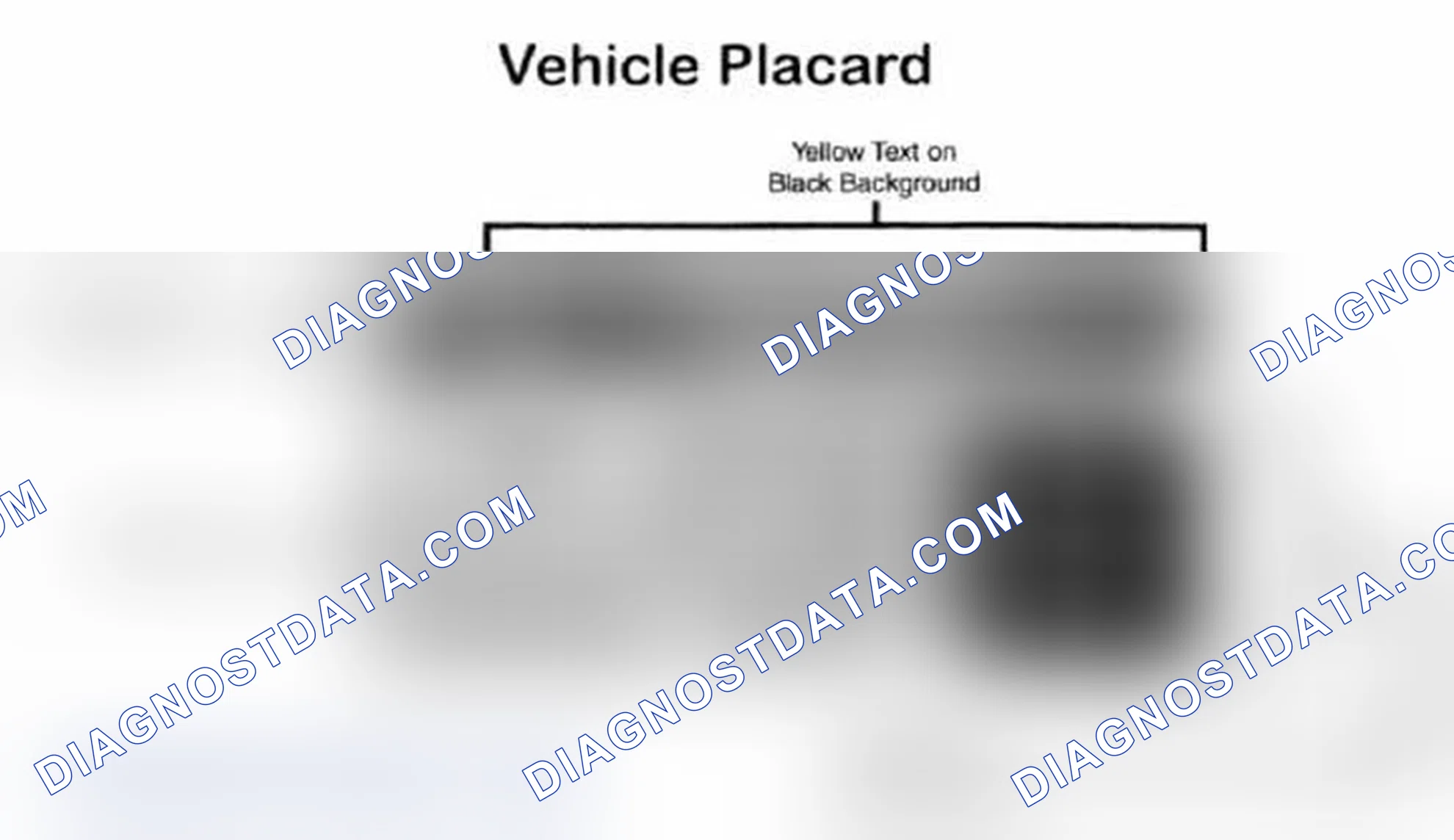 Scheme 28: Vehicle Tire Placard - Typical
