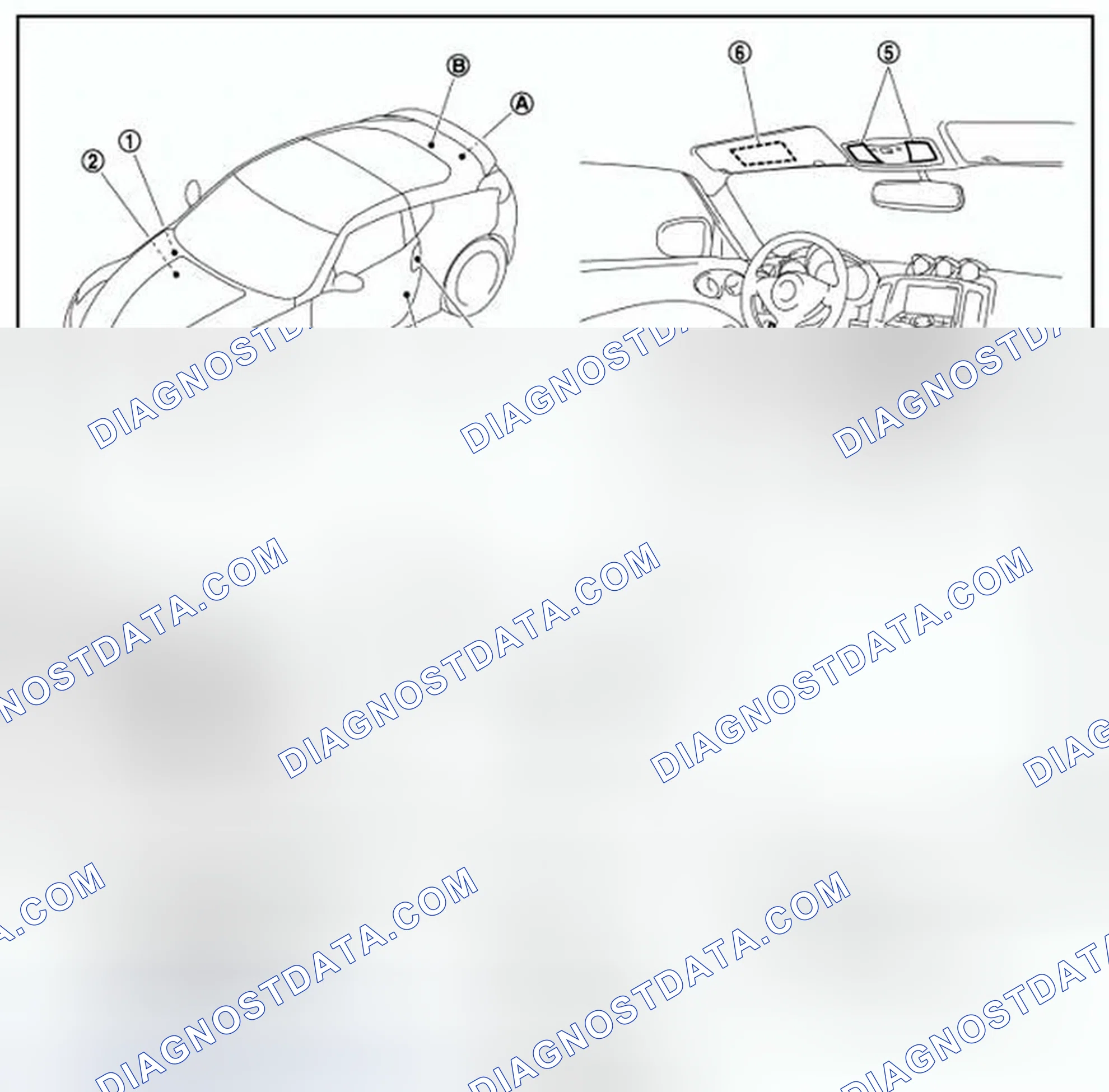 Scheme 1: INTERIOR ROOM LAMP BATTERY SAVER SYSTEM : Component Parts Location