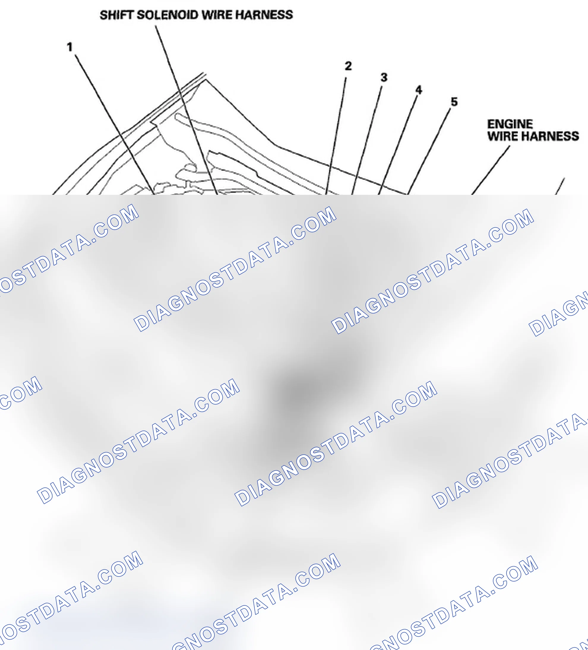 Scheme 20: Identifying Shift Solenoid And Engine Wire Harness