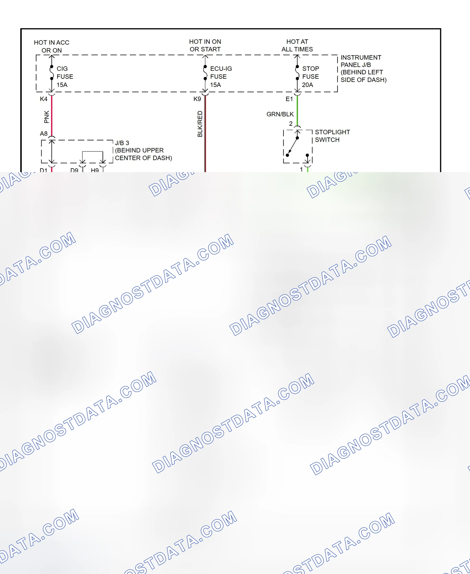 Scheme 295: Shift Interlock System Wiring Diagram (2001 - Lexus RX300)