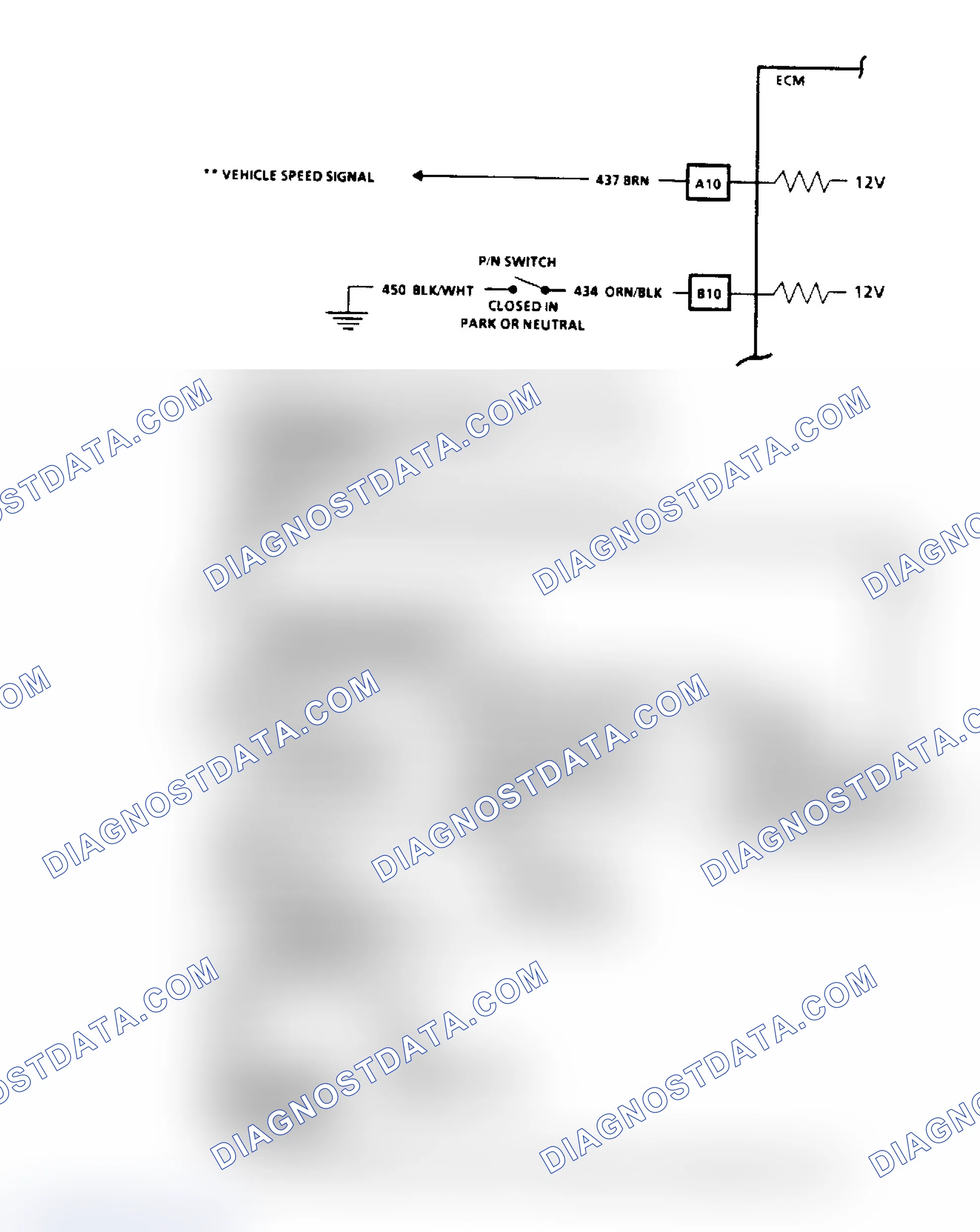 Scheme 57: Code 24, Vehicle Speed Sensor (VSS) Flow Chart & Schematic