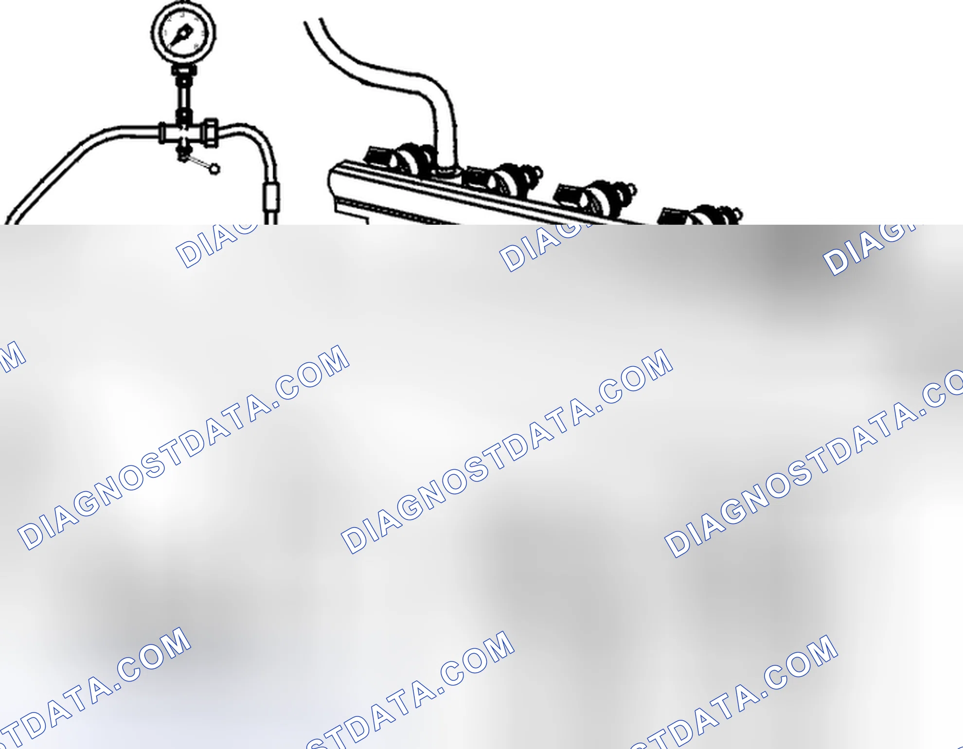 Scheme 132: Disconnecting fuel pressure gauge