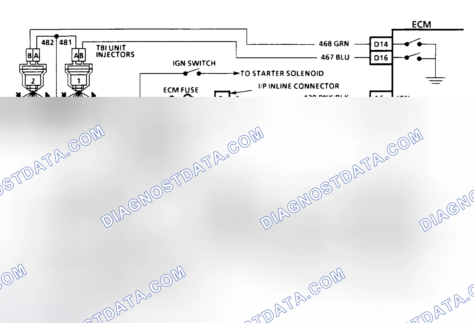 Scheme 13: HEI Ignition & Injector Circuits (3.1L)