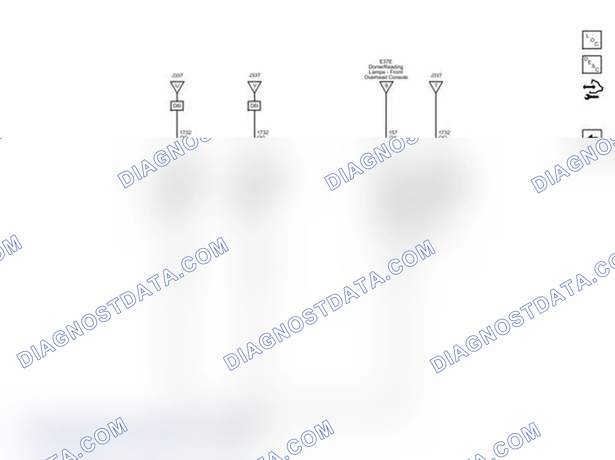 Scheme 10: Courtesy/Reading and Sunshade Lamps Wiring Schematics