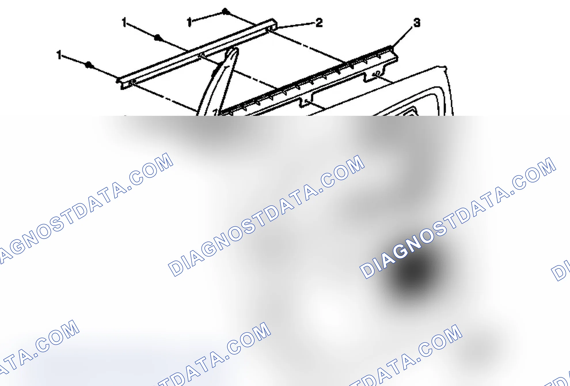 Scheme 70: Rear Side Door Upper Molding Replacement (Acadia)