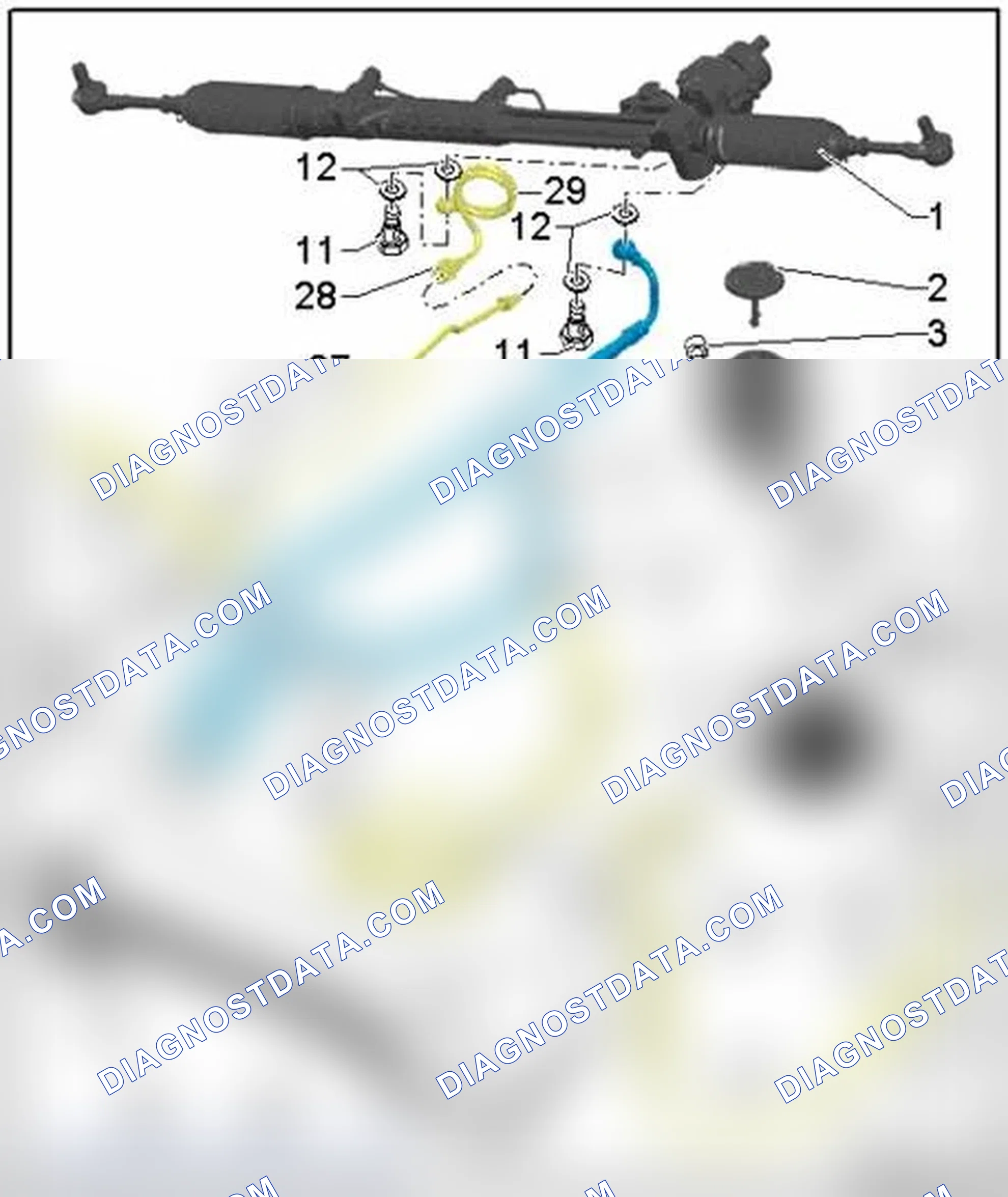 Scheme 399: Vehicles with 10 cyl. engine, assembly overview