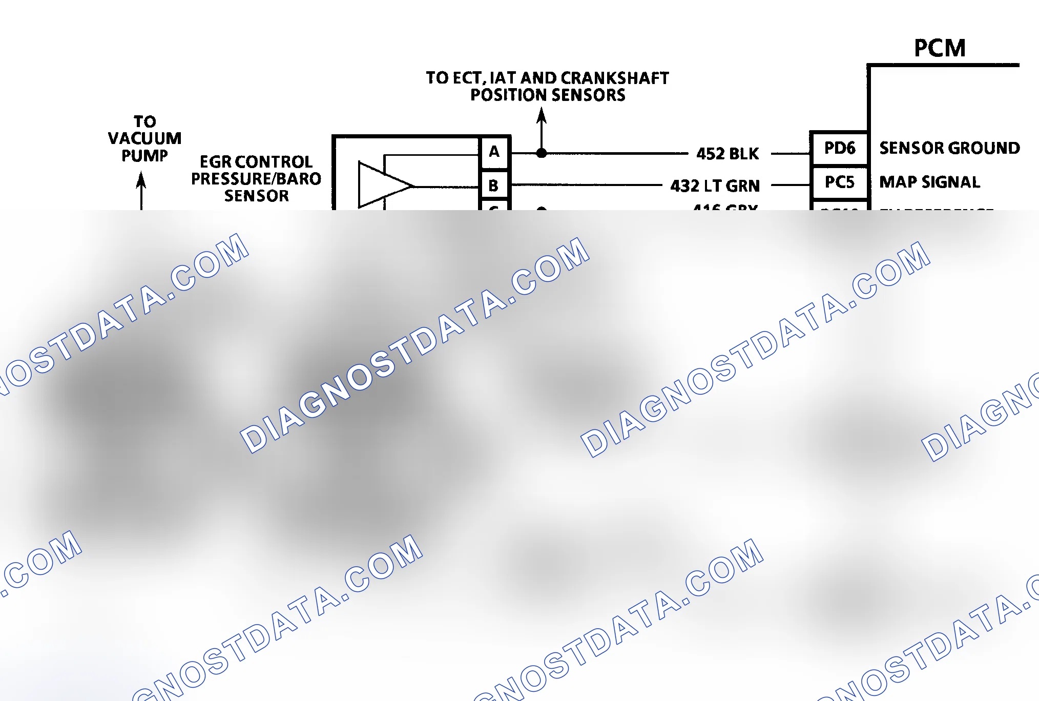 Scheme 491: DTC 44 Schematic ("G" Series) EGR Pulse Width Error