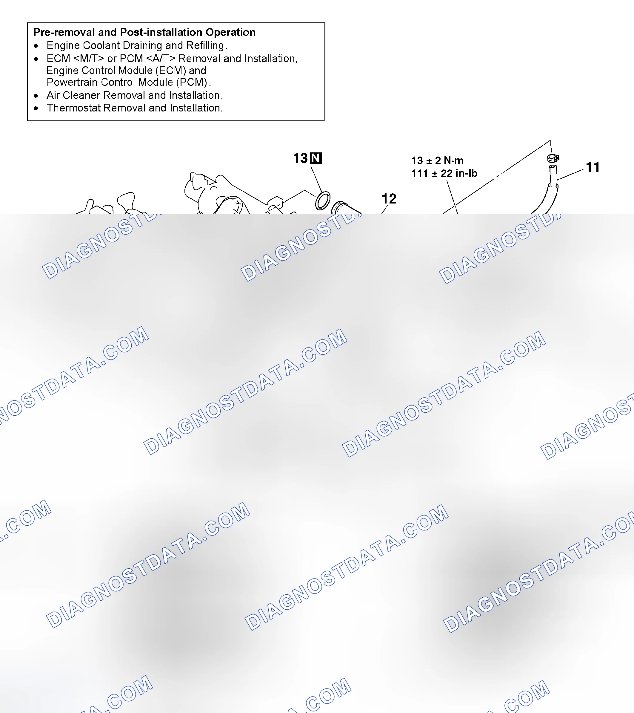 Scheme 54: REMOVAL AND INSTALLATION < 2.4L ENGINE >