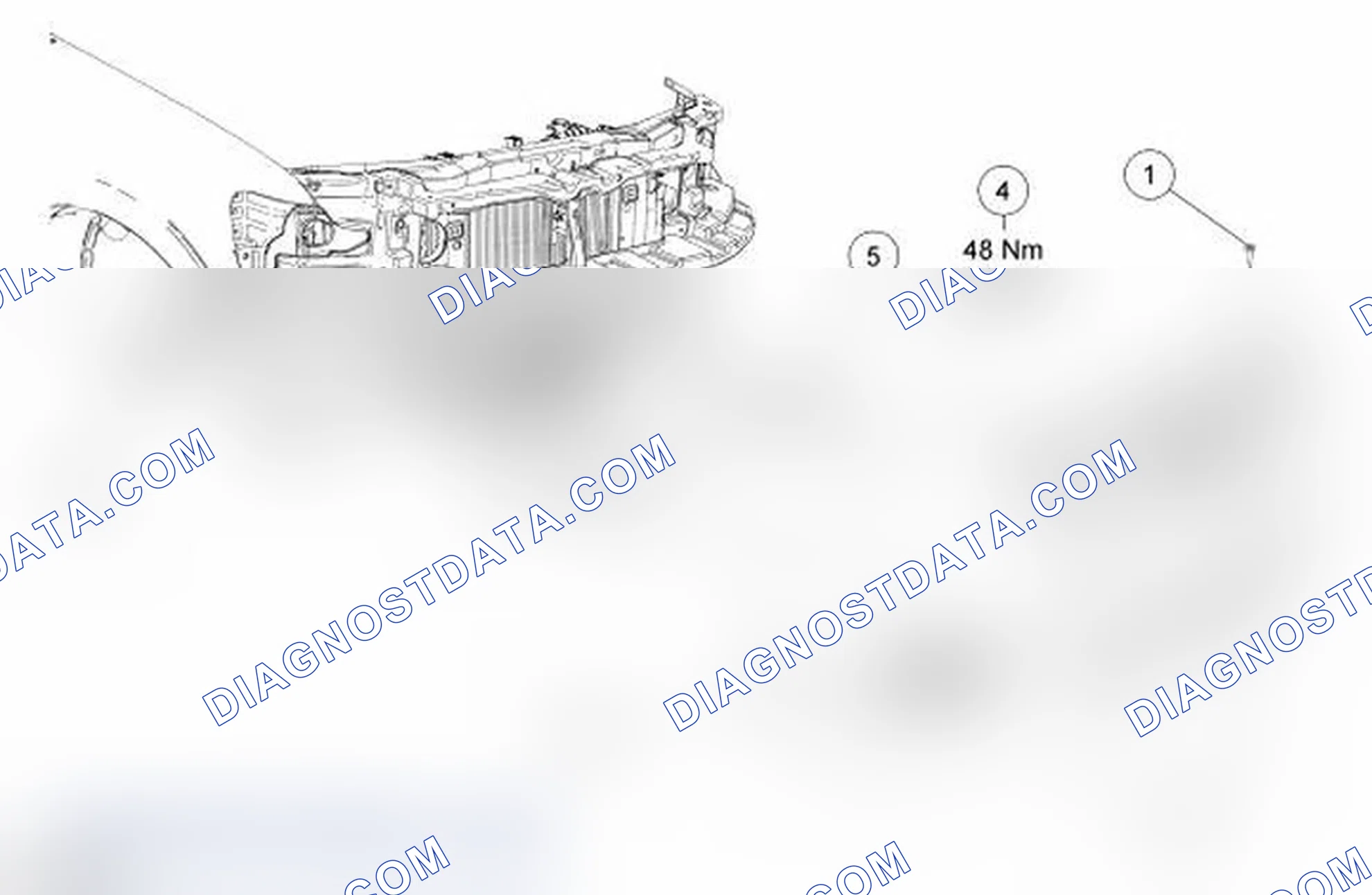 Scheme 50: Bumper - Exploded View, Front