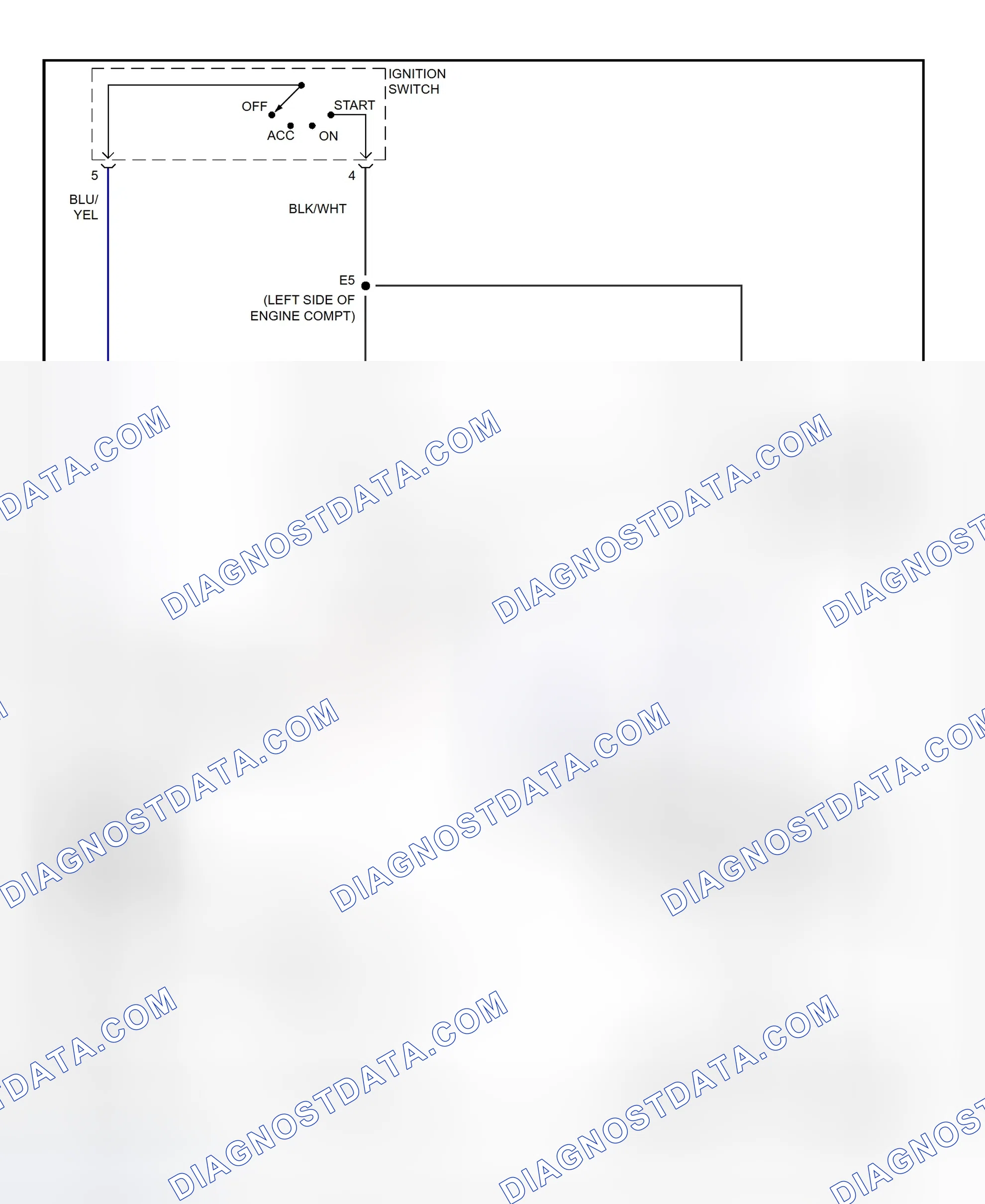 Fig. 26: Starting System Wiring Diagram (Highlander)