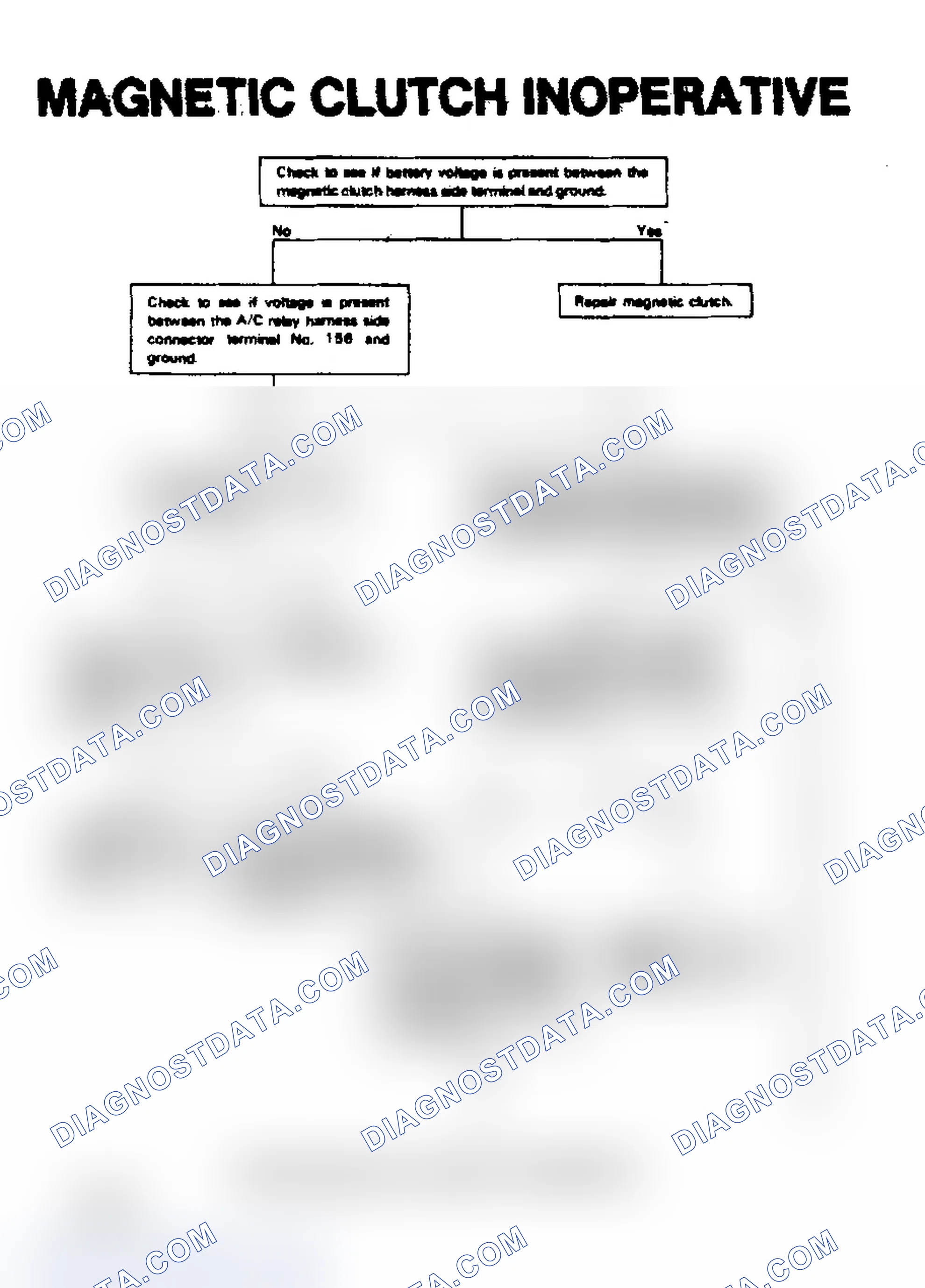 Scheme 4: Magnetic Clutch Inoperative - G200Z Engine (Part 1 of 2)