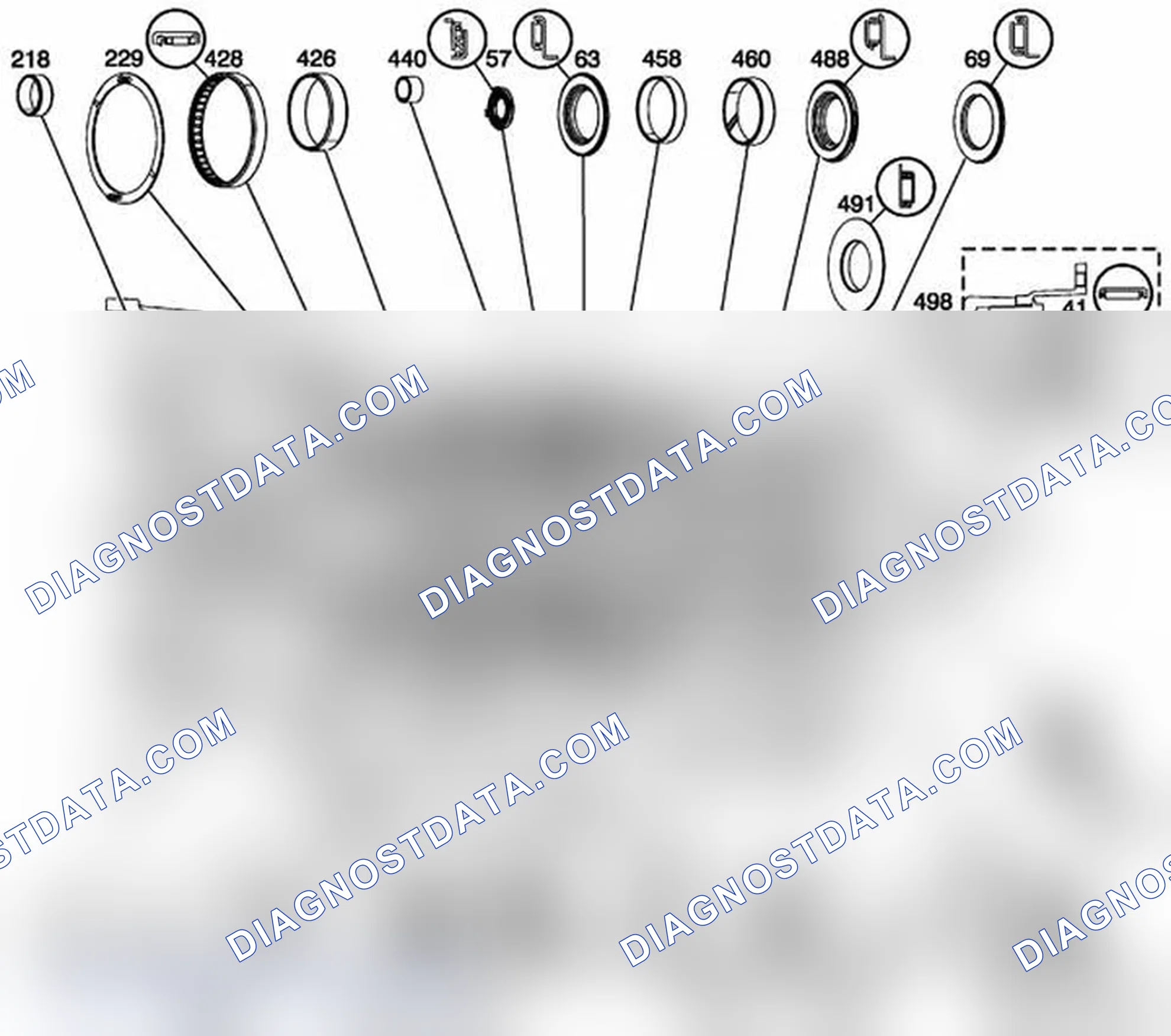 Scheme 153: Bushing, Bearing, and Washer Locations
